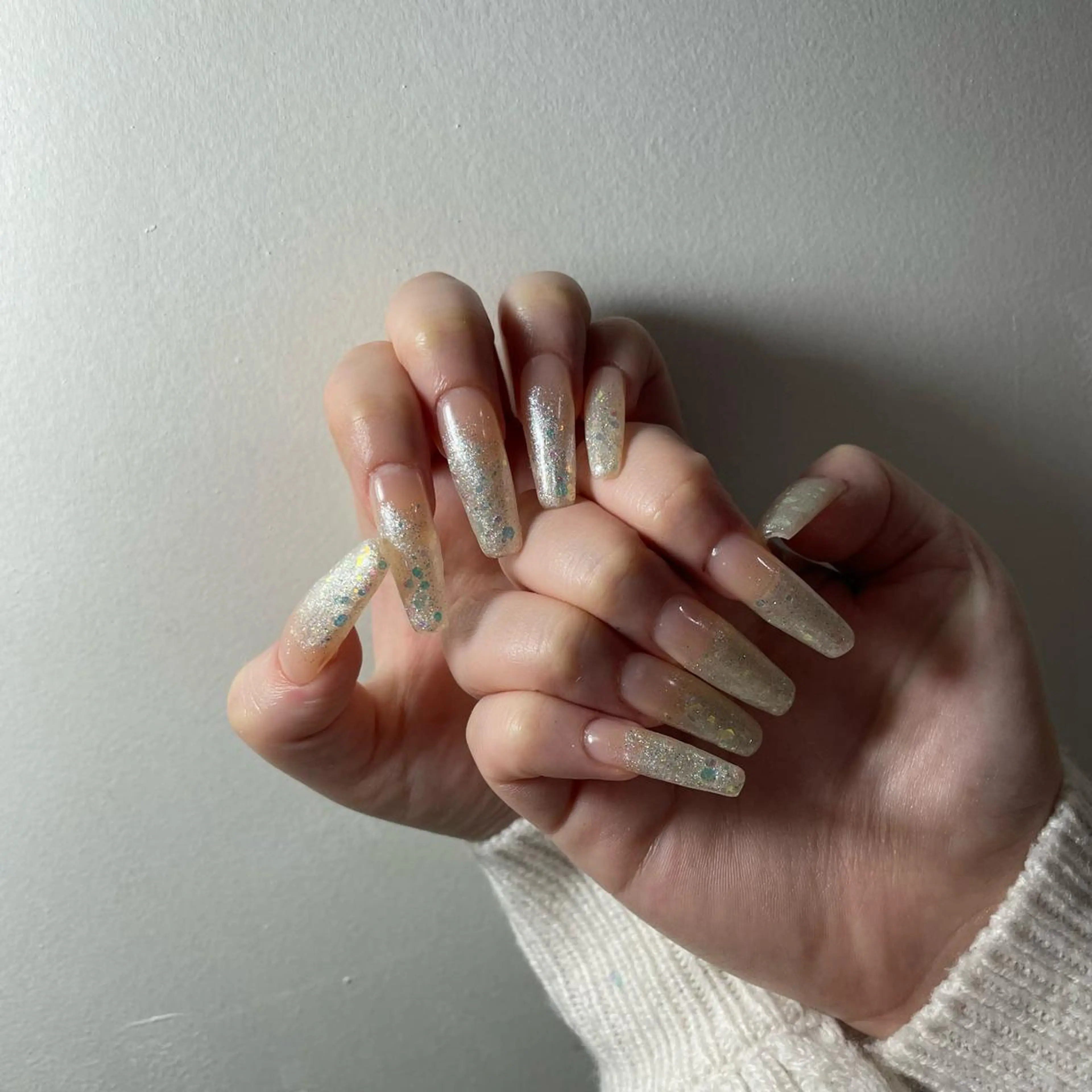 ラメグラデーションの写真