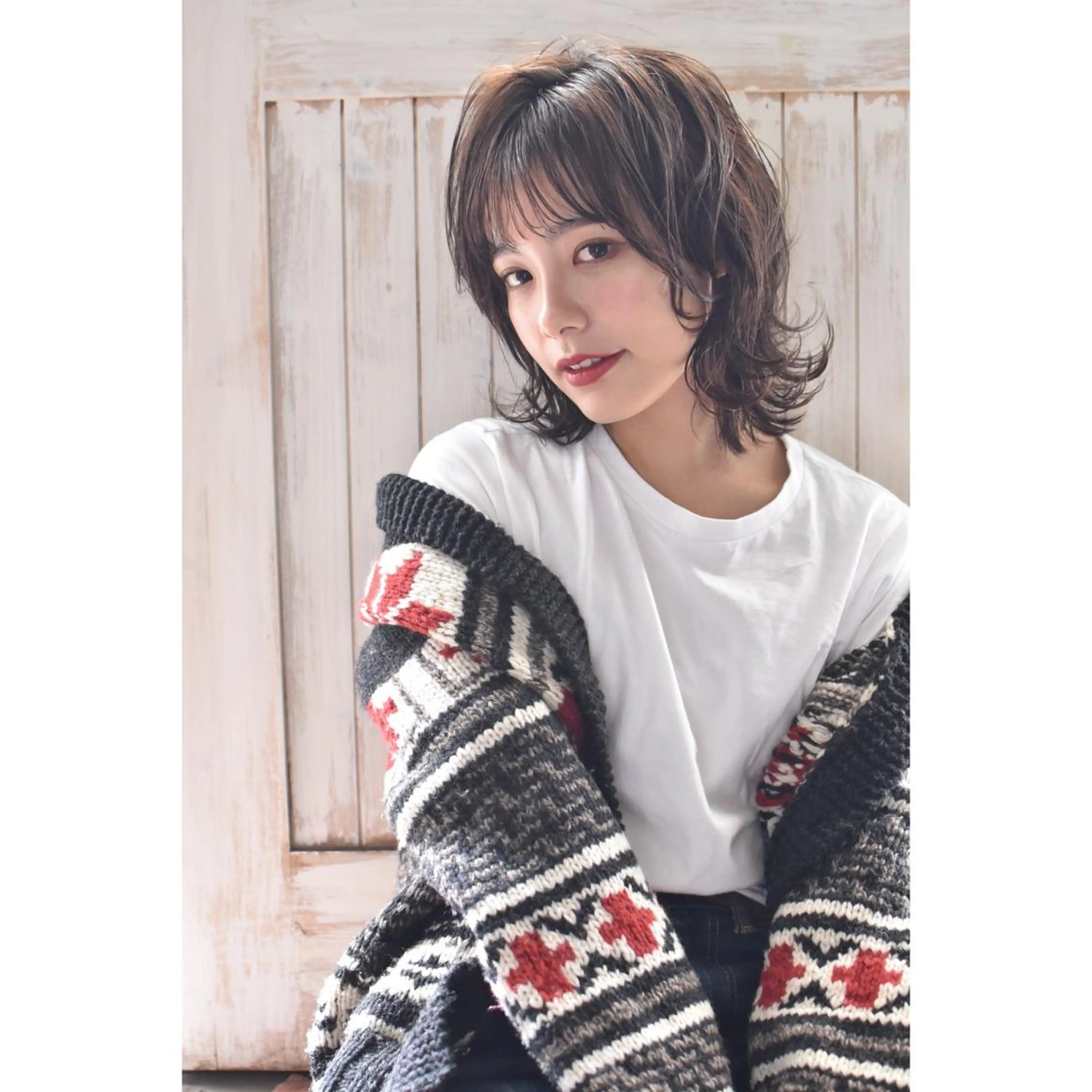 ミディアム カラー パーマ メンズ カット ヘアカラー トリートメント 南堀江🌿パーマ Tetsu【テツ】のヘアスタイル