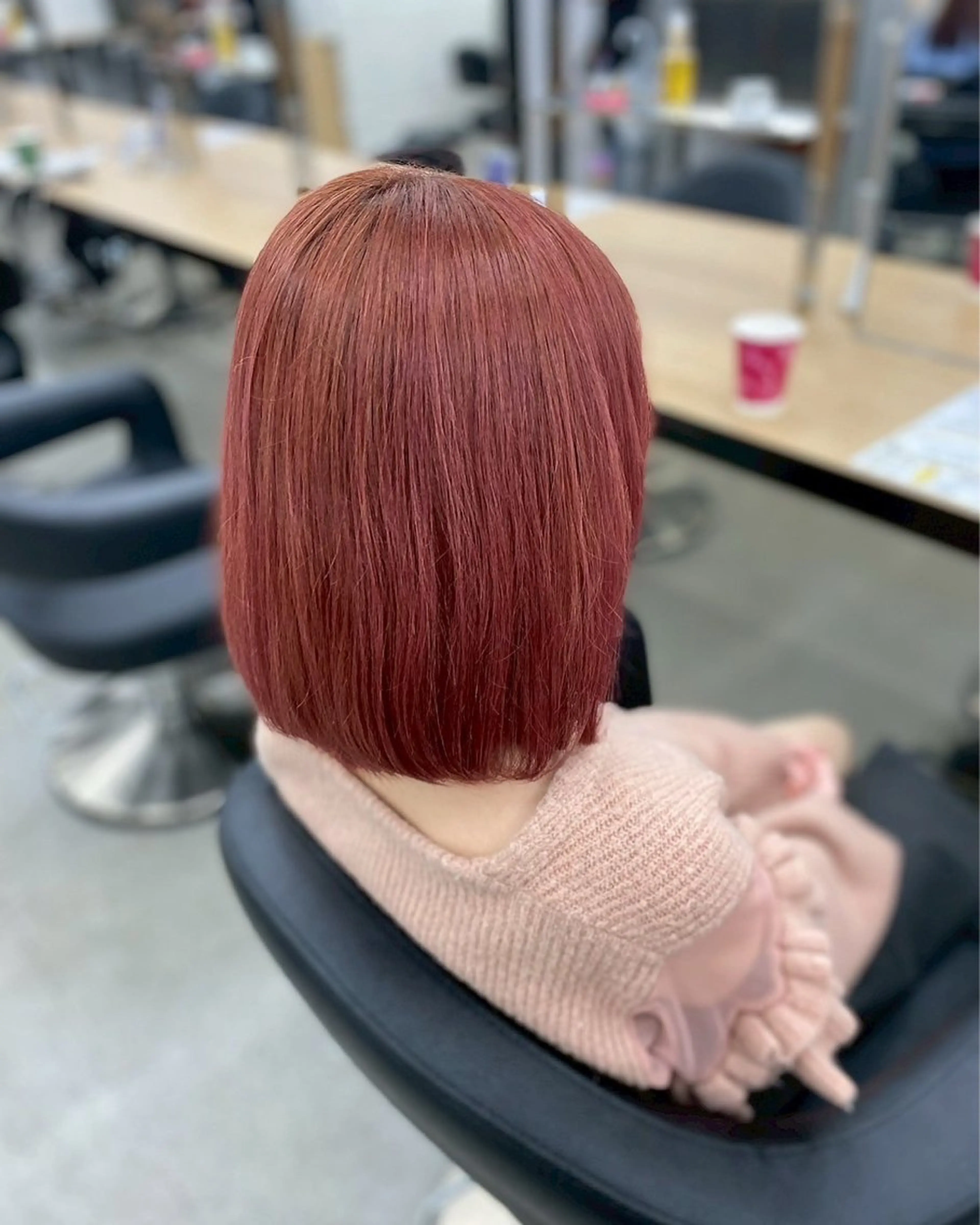 カラー 韓国風レイヤー透明感 艶髪カラー/岡田悠希のヘアスタイル