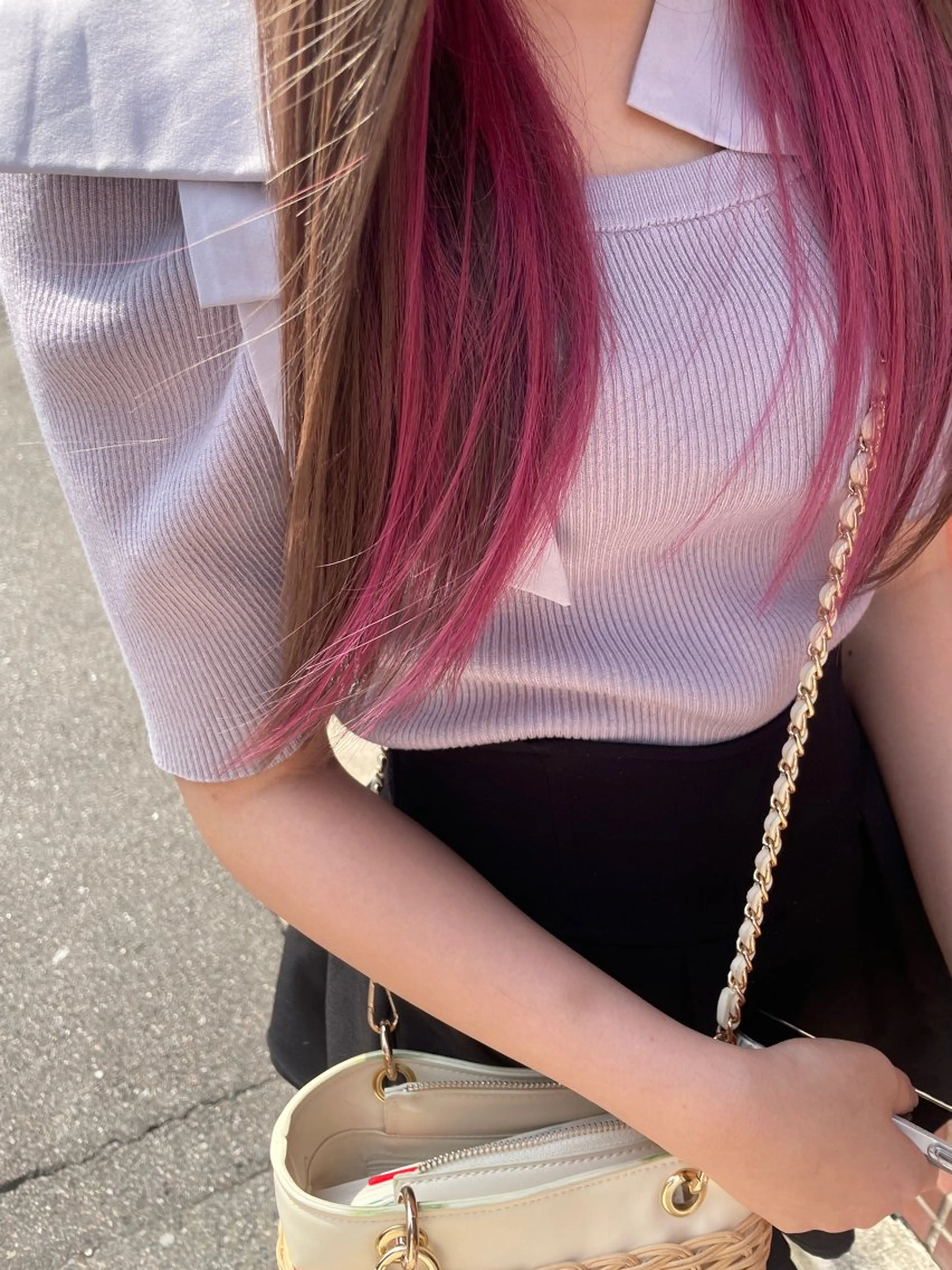 ロング カラー カット ヘアカラー トリートメント さの あやねのヘアスタイル