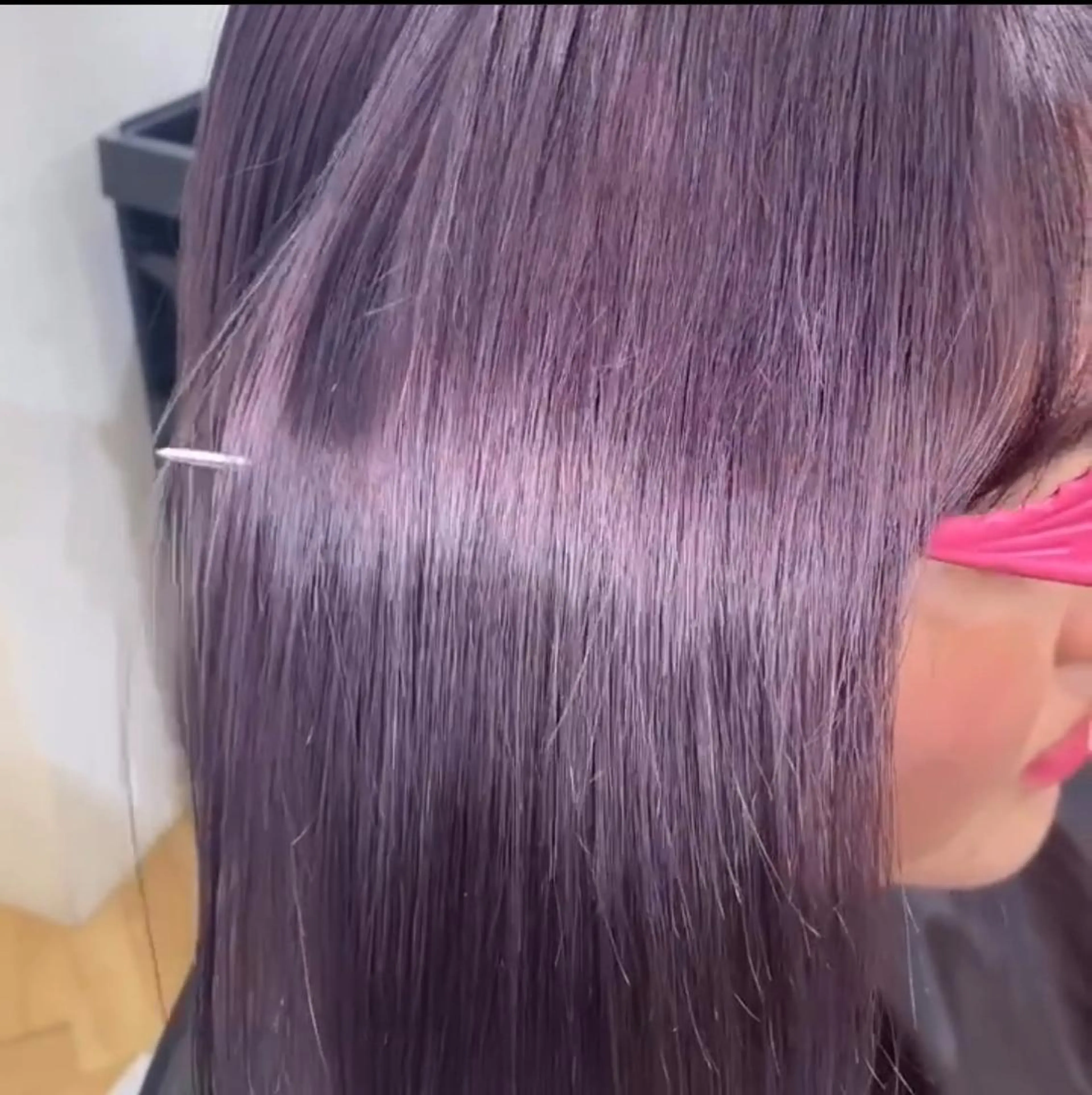 ロング salowin 原宿 aroa所属・韓国／ハッシュカット ／透明感カラー／金野のヘアスタイル