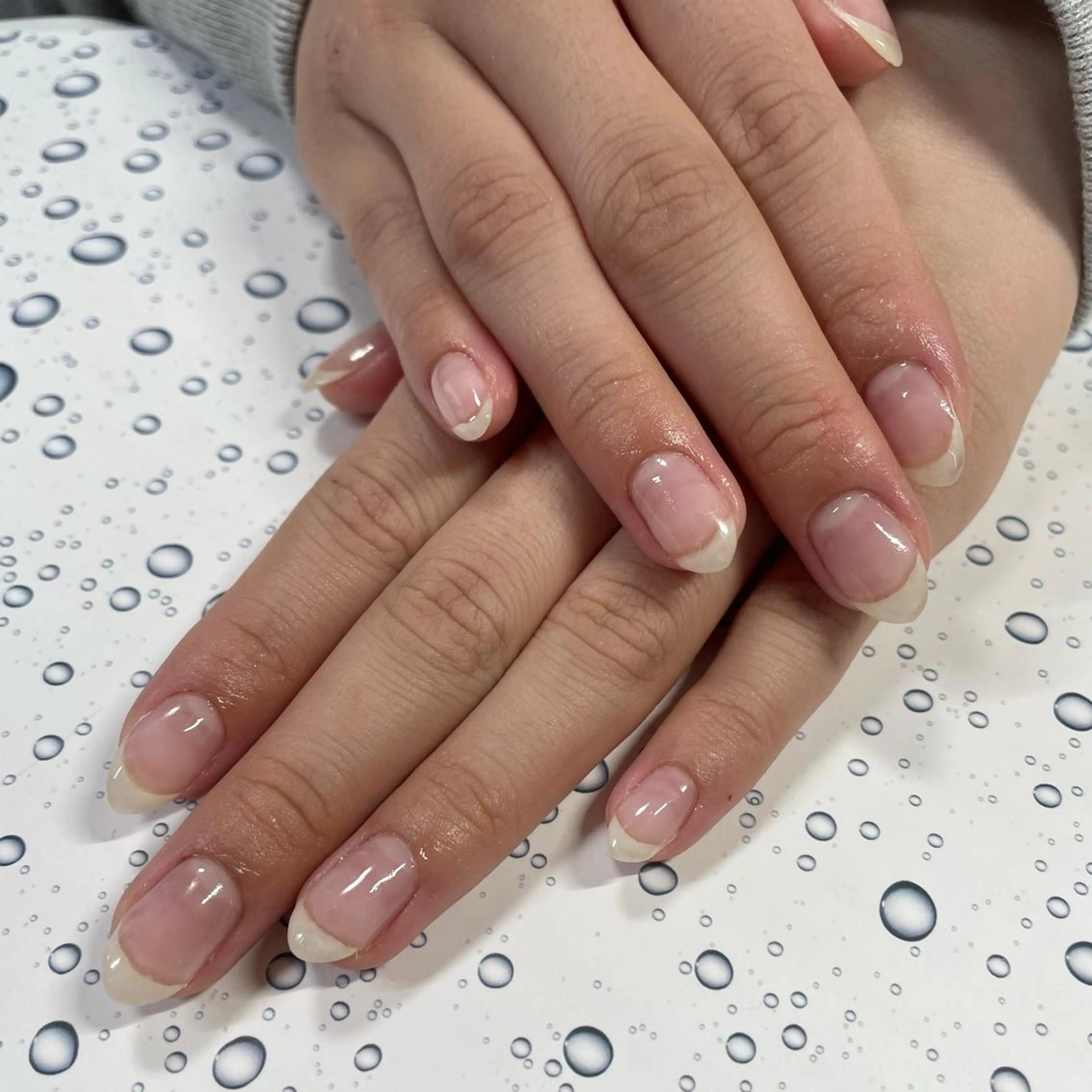 ネイル クリアネイル ジェルネイル 奥園 良恵のネイルデザイン