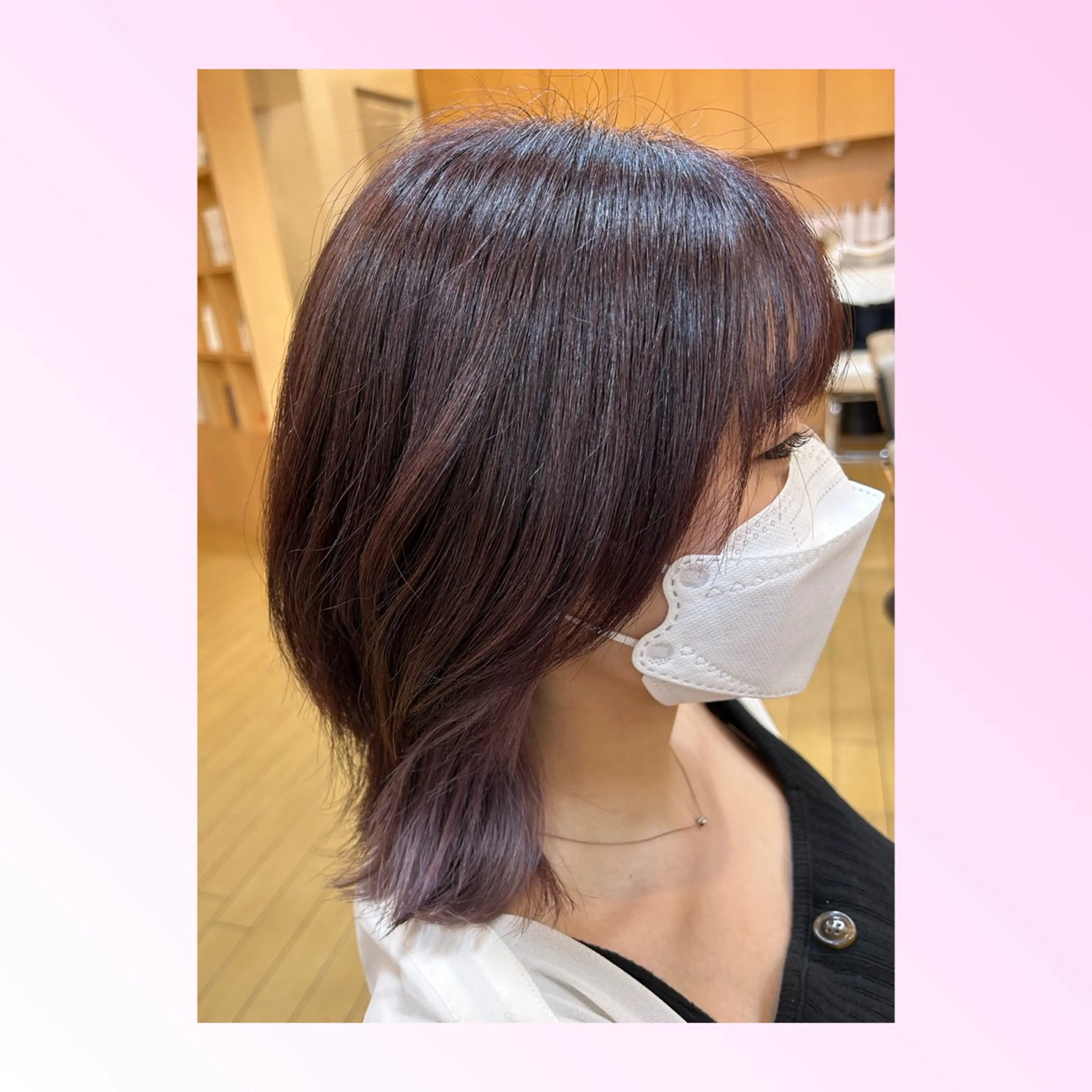 ミディアム カラー パーマモデル募集中 瀬在紗也香のヘアスタイル