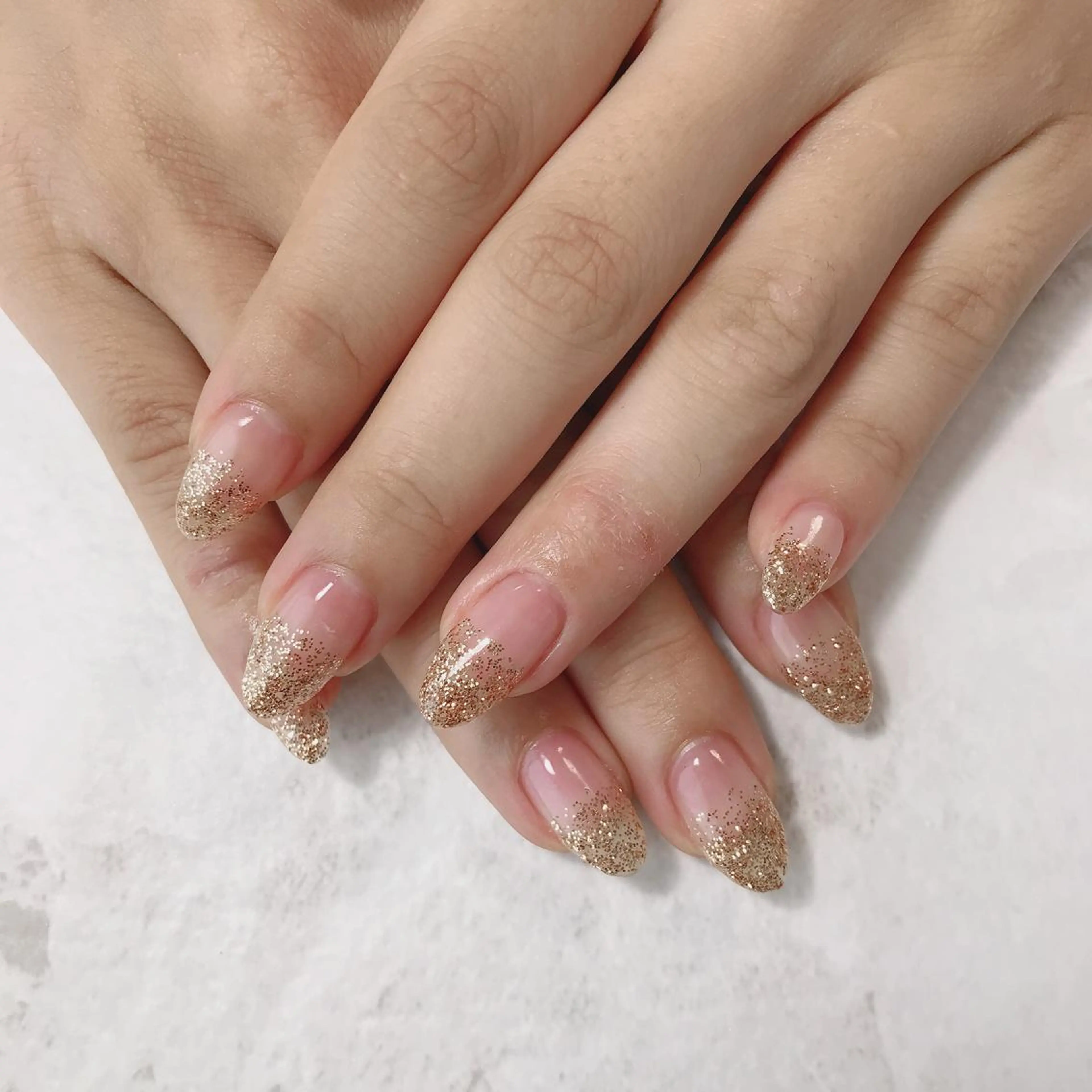 ネイル グラデーション ラメ(グリッター) ラメグラデーション sereha nailのネイルデザイン