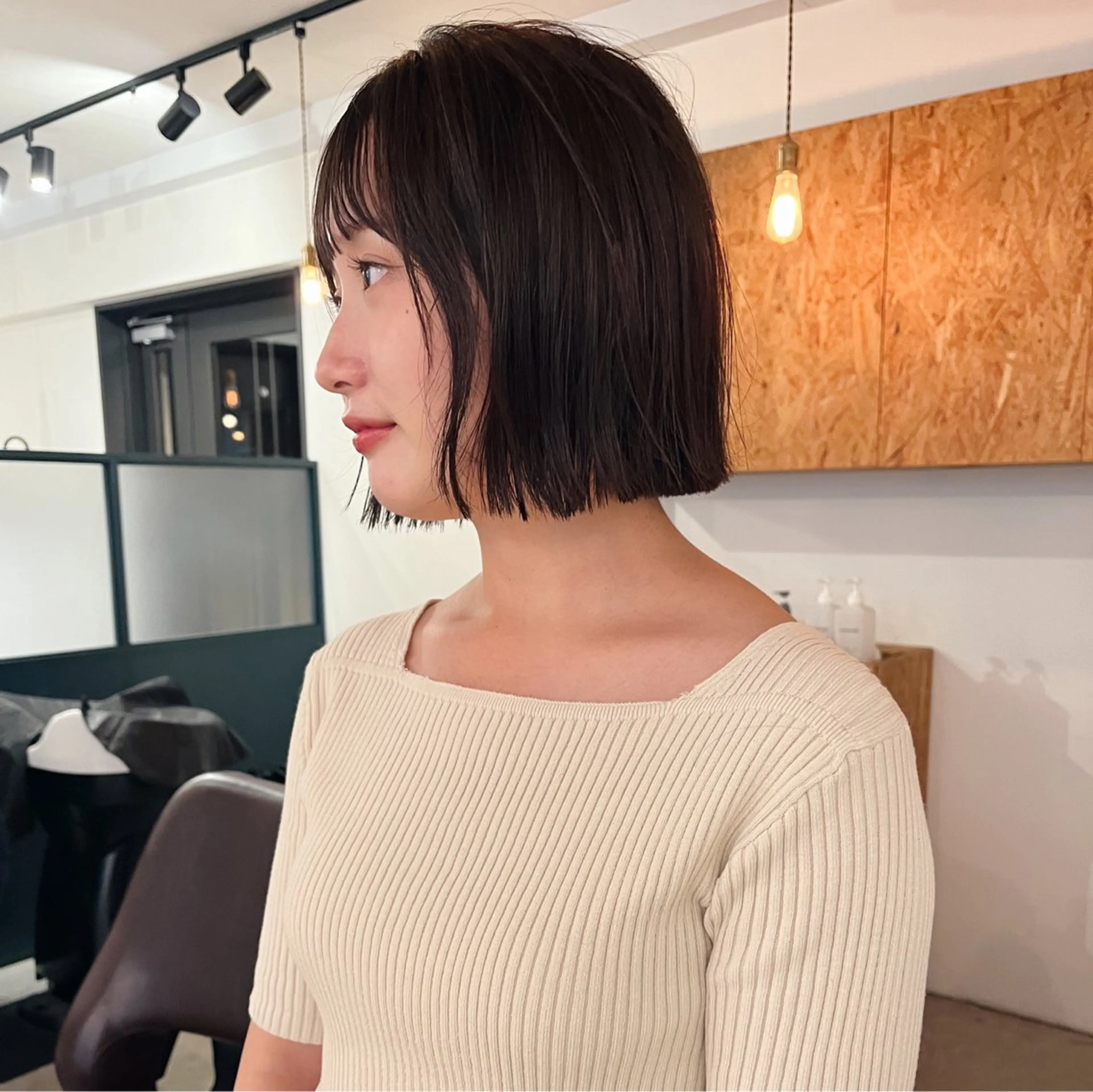 ショート ボブ 暖色/パーマ 🌼クニトウメイのヘアスタイル