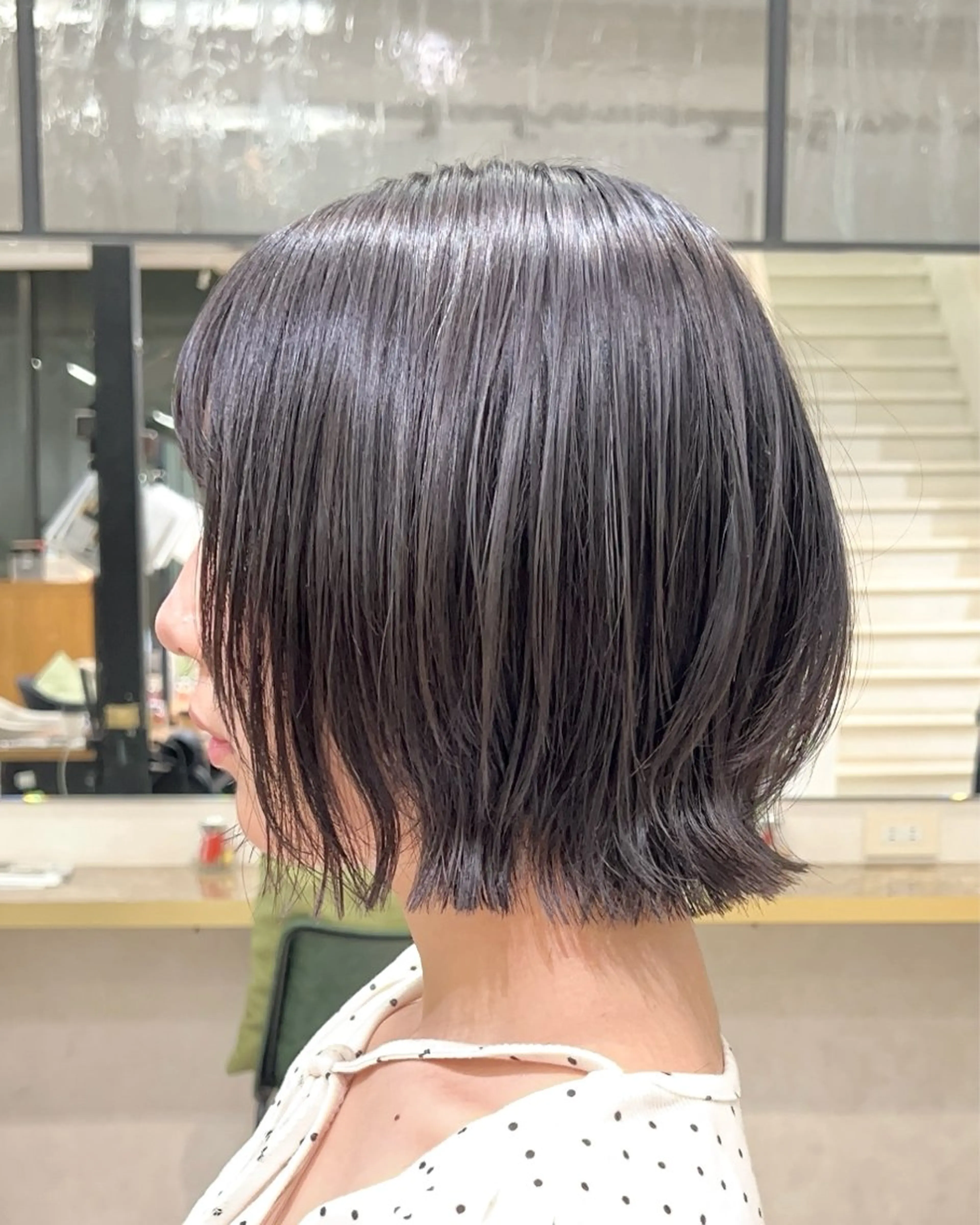 ショート カット VIEW Tokyo所属・🎀ミディアムボブ/ 縮毛矯正/ひかりのヘアスタイル