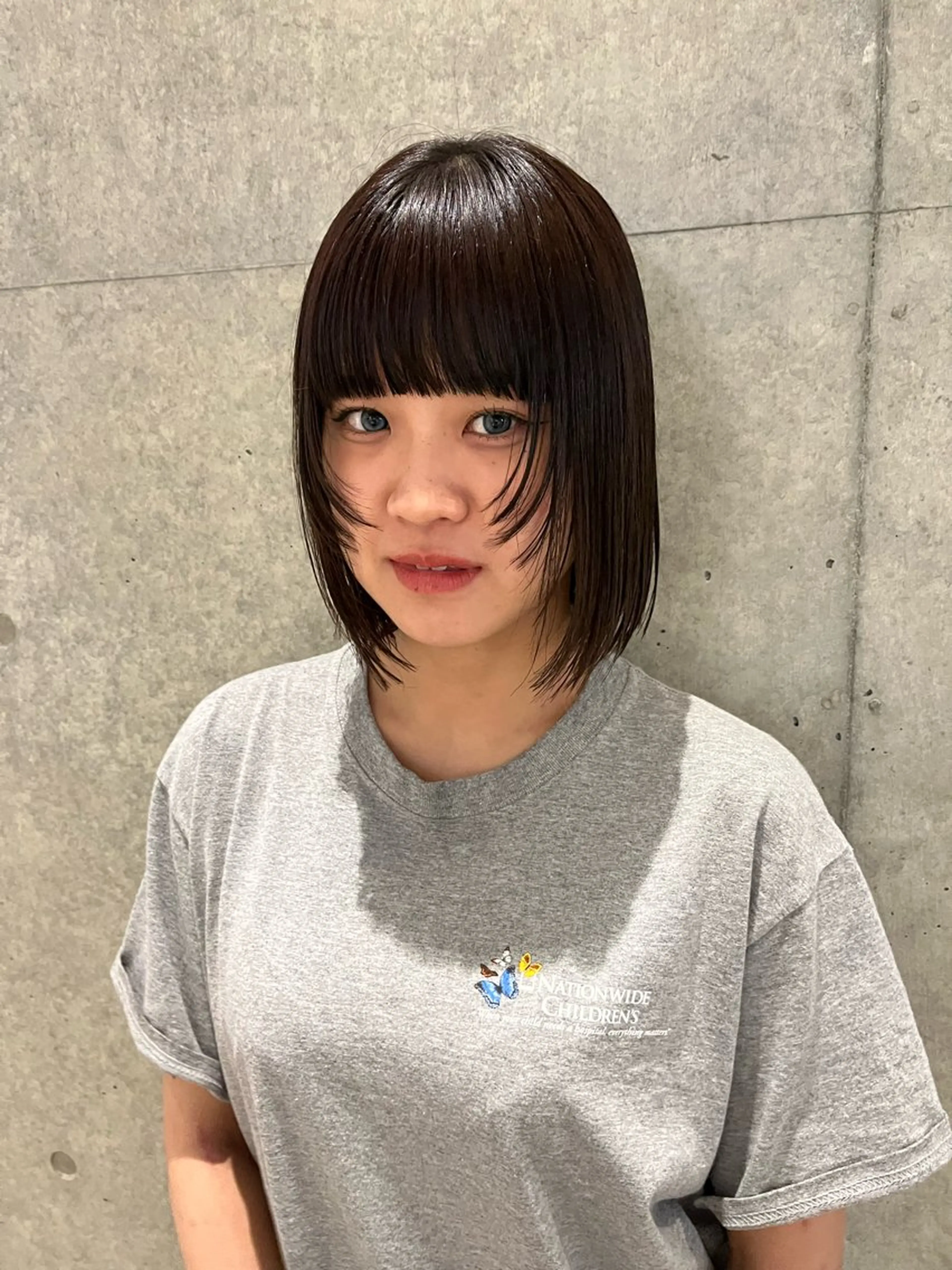 ショート 切りっぱなしボブ ボブ レイヤーカット カット トリートメント 透明感カラー/ レイヤーkotonoのヘアスタイル