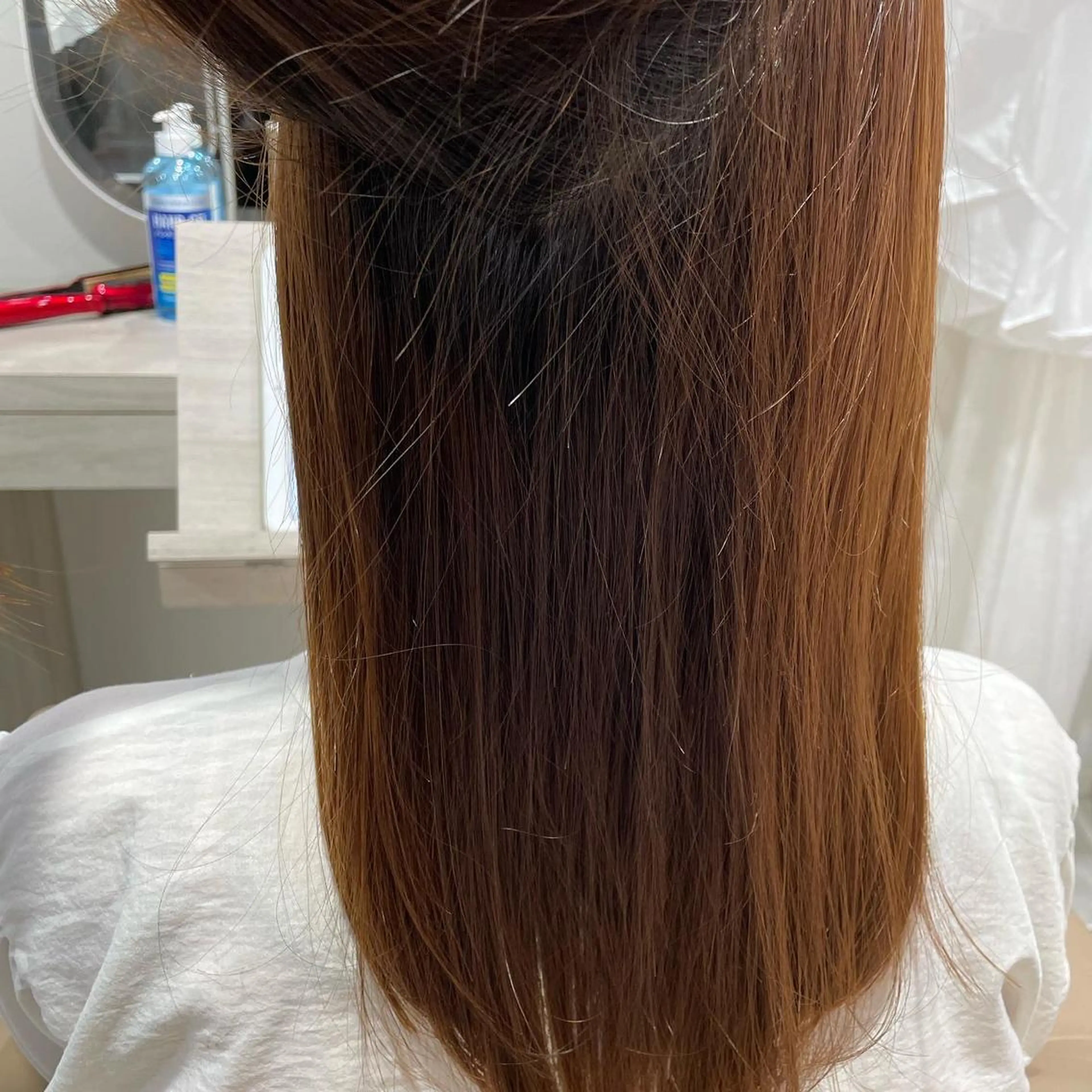 セミロング Hair salon　Sui所属・ハッシュカット 暖色カラー/伊藤菜月のヘアスタイル