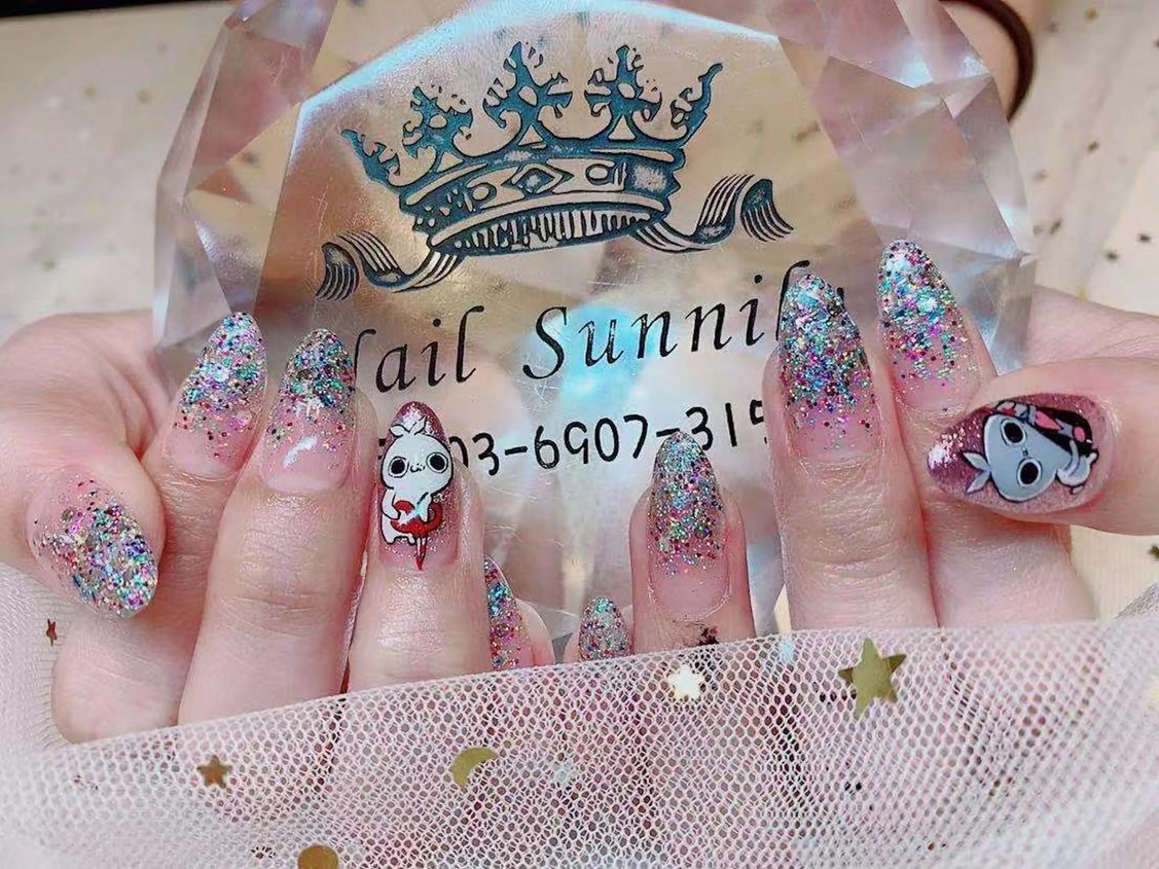 ネイル アートネイル 長さだし専門店 M2 rikaのネイルデザイン