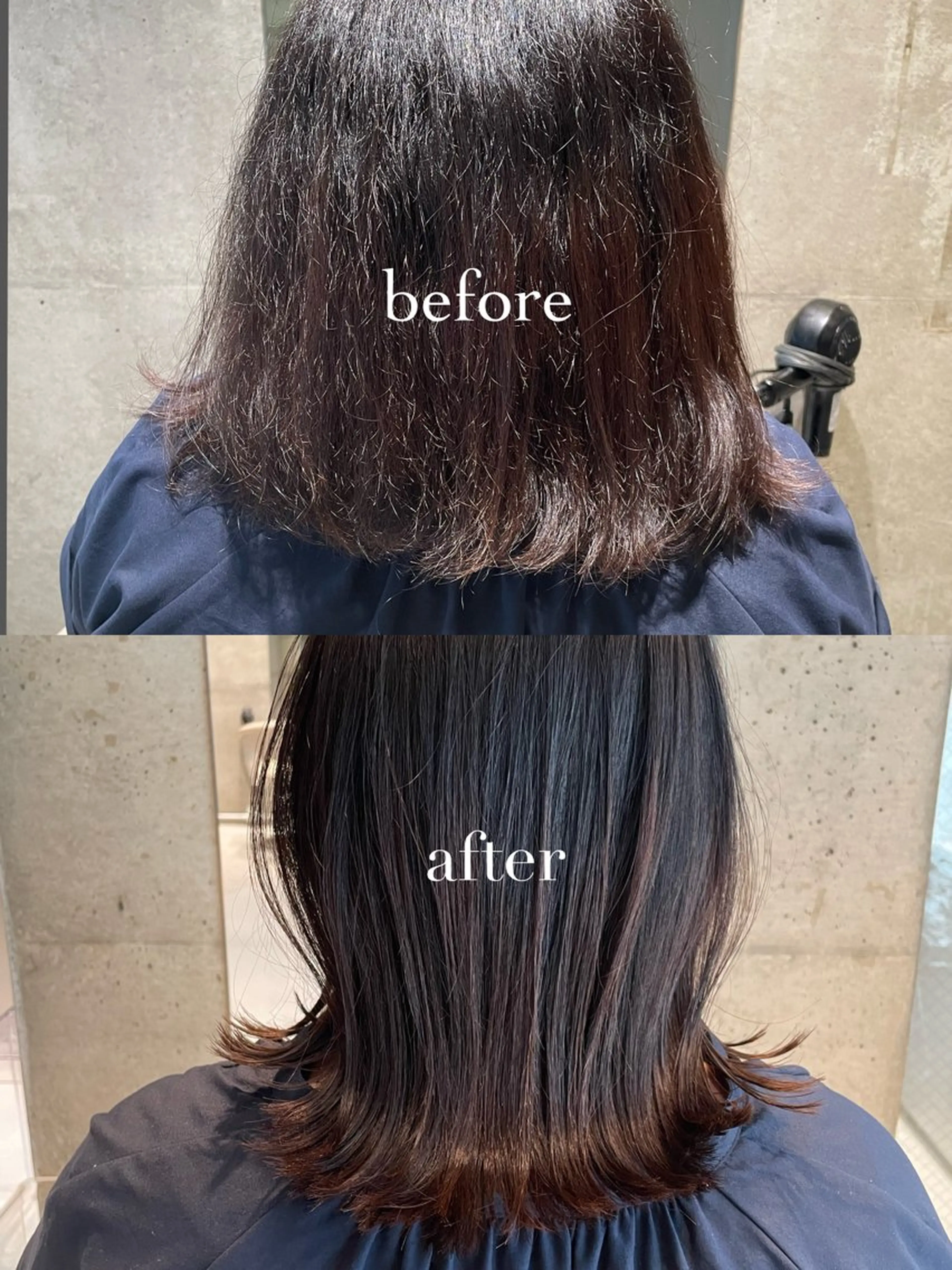 ミディアム 縮毛矯正 艶髪🌿🫧 yukakoのヘアスタイル