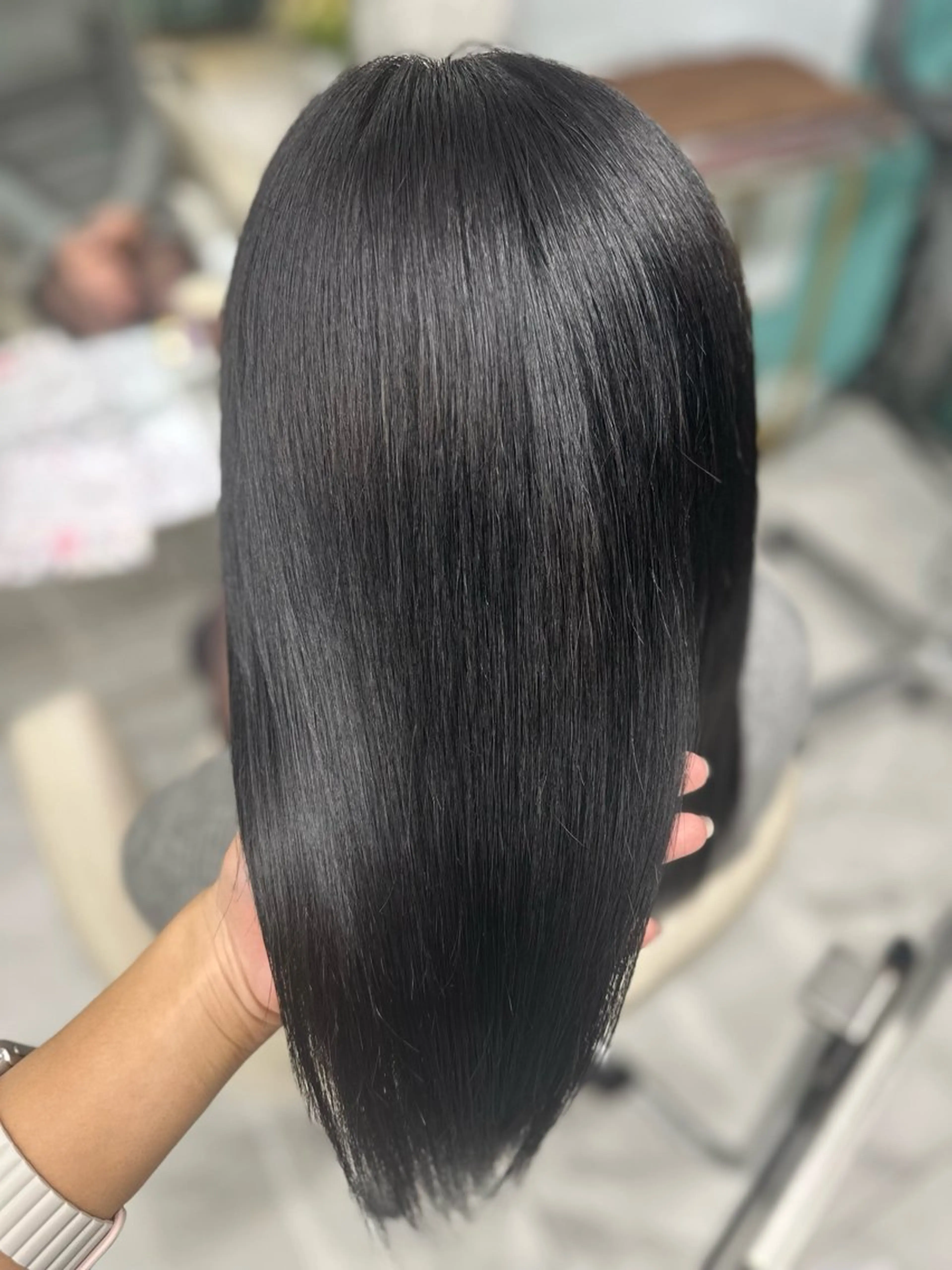 セミロング カラー 髪質改善 トリートメント ヘアカラー トリートメント LeeHorie MIUのヘアスタイル