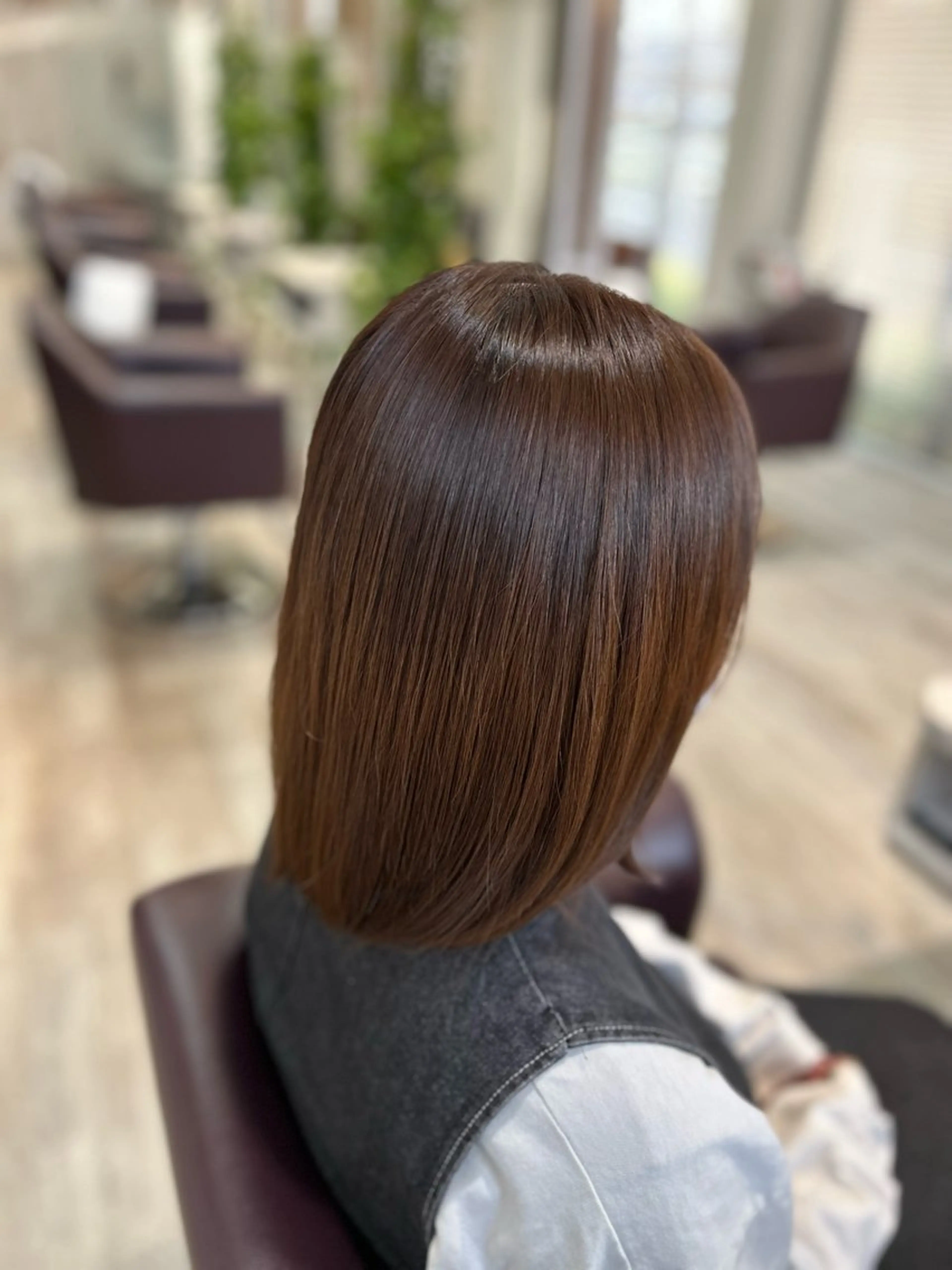 セミロング カラー Breath by first 富谷【ブレス バイ ファースト 富谷】所属・田口 舞衣のヘアスタイル