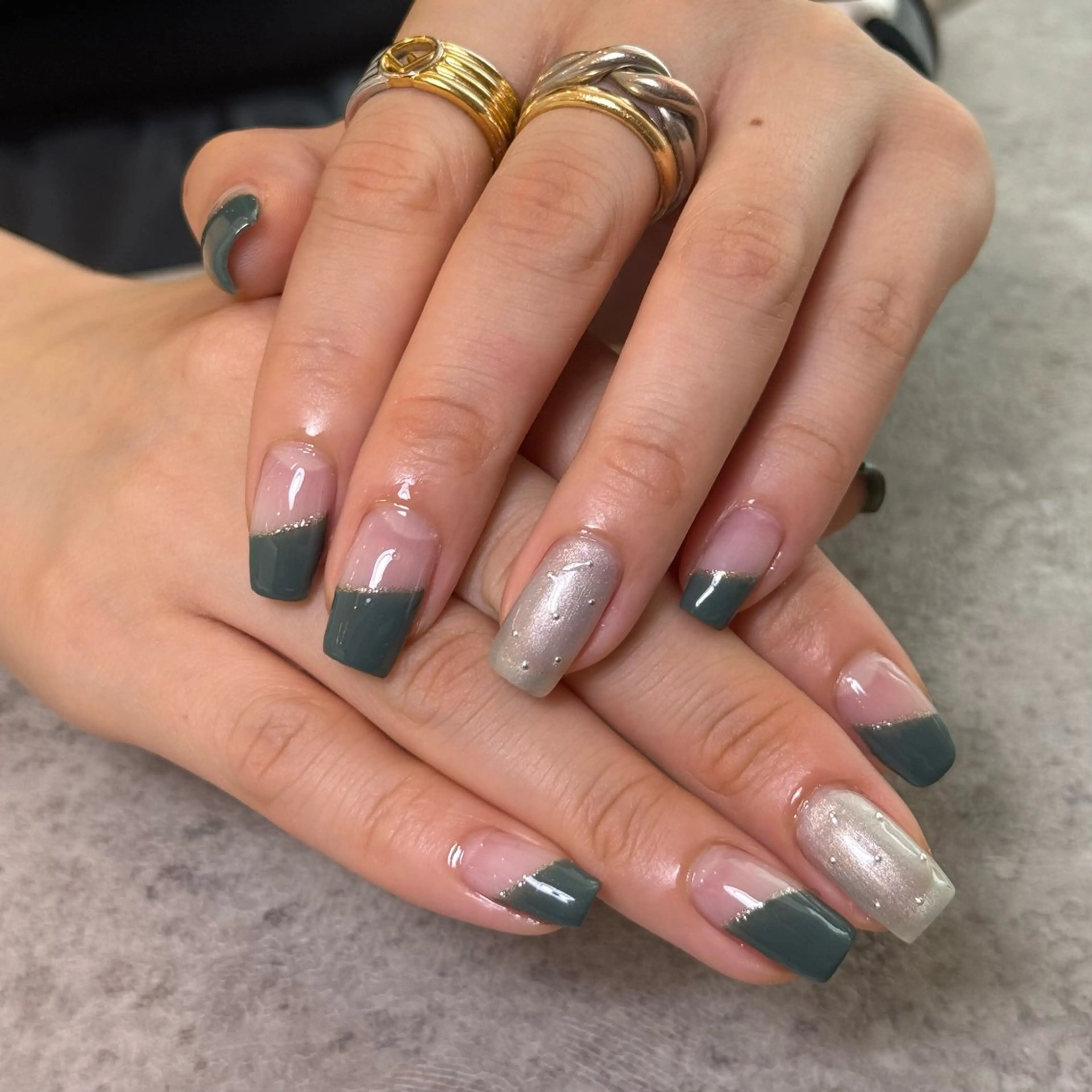 ネイル グリーン withB 池尻大橋のネイルデザイン