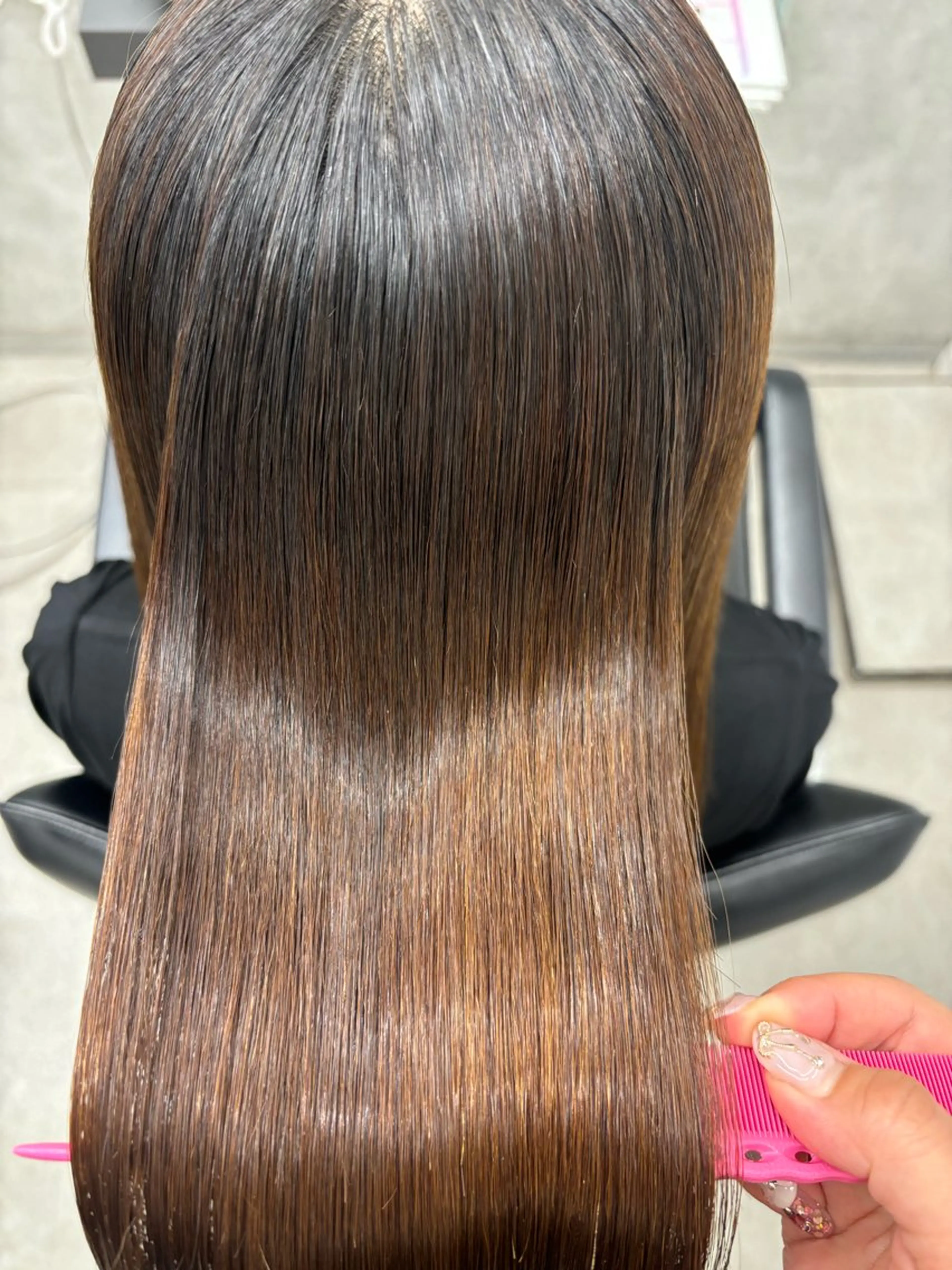 ロング 顔周りカット 伸ばしかけ 髪質改善 韓国風ヘア 縮毛矯正 巻ける縮毛矯正🌸 勝倉　麗のヘアスタイル