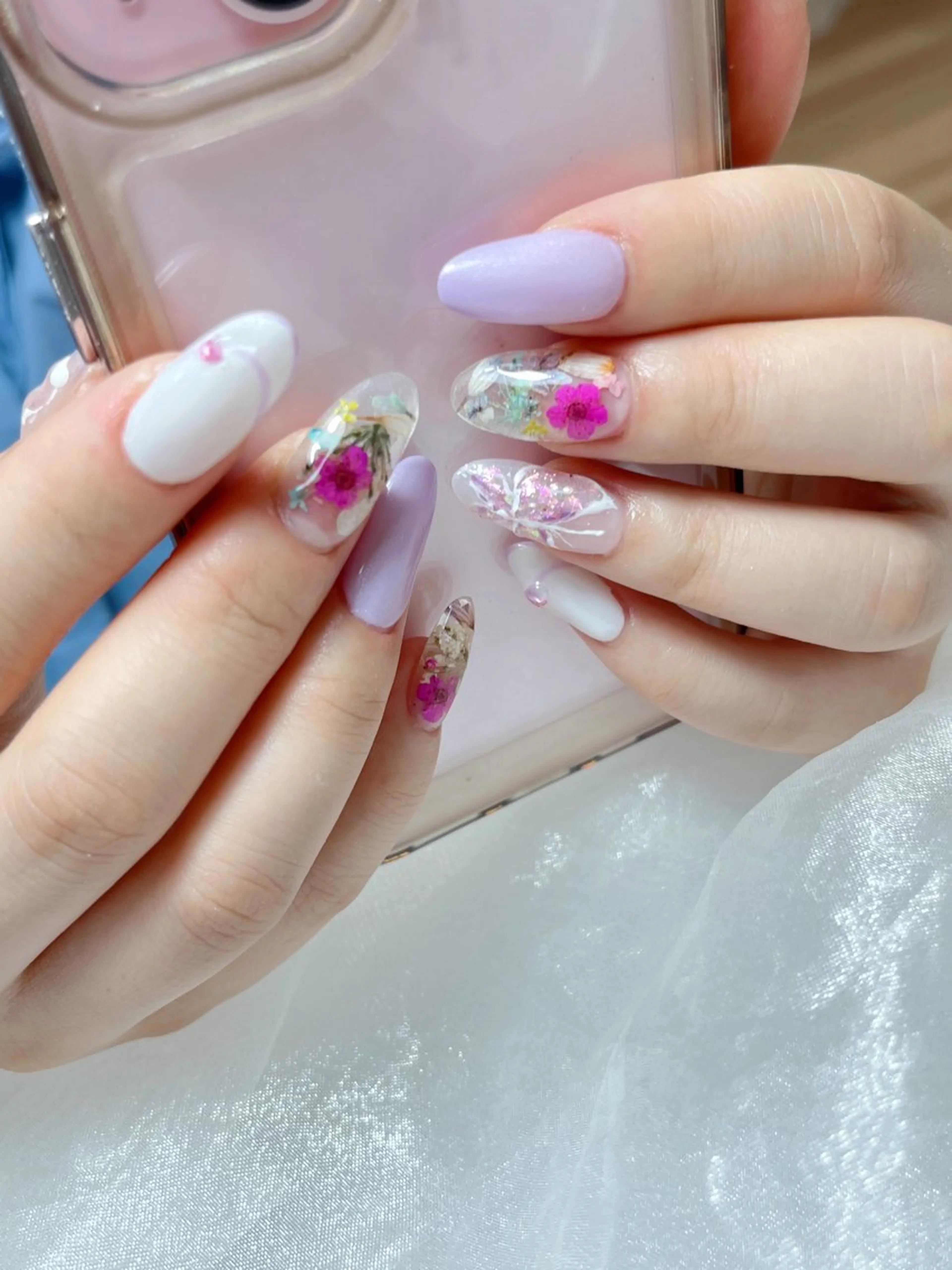 ネイル チークネイル フットネイル ジェルネイル ガーリー ハート candy nail 韓国風ワンホンネイルのネイルデザイン