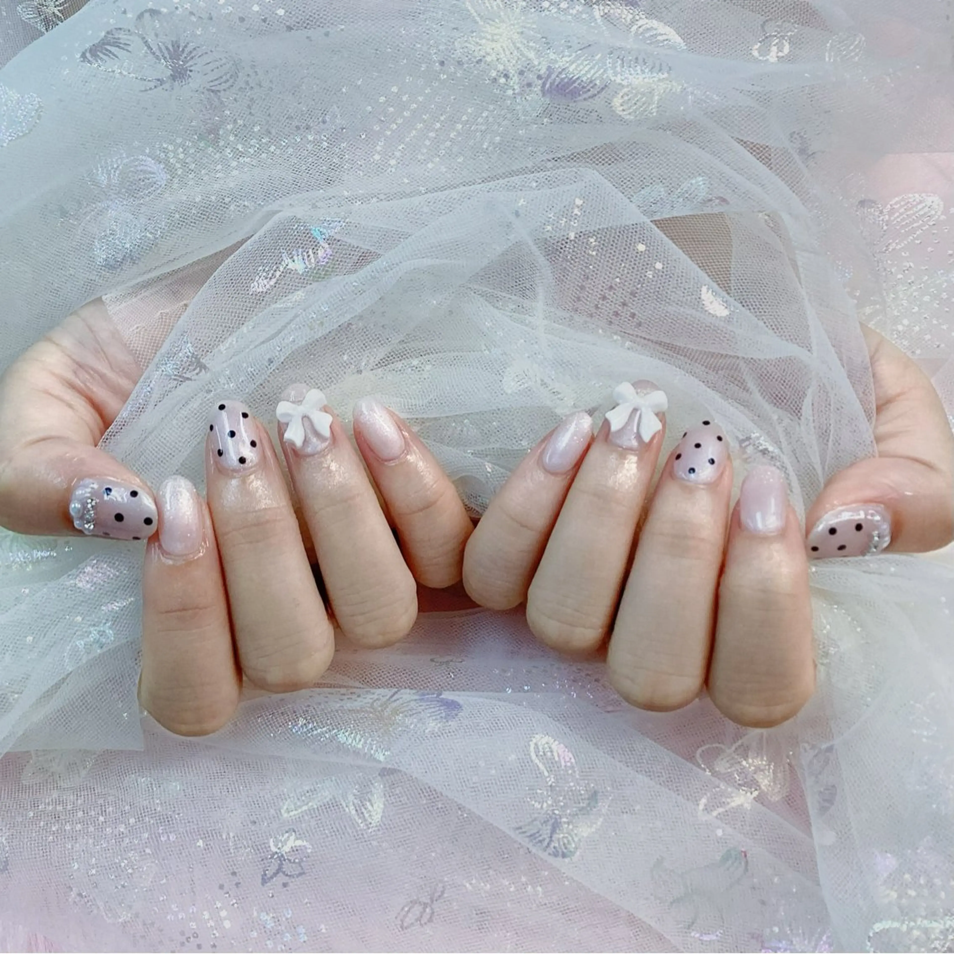 ネイル パーツ全部¥110 サロンミミのネイルデザイン