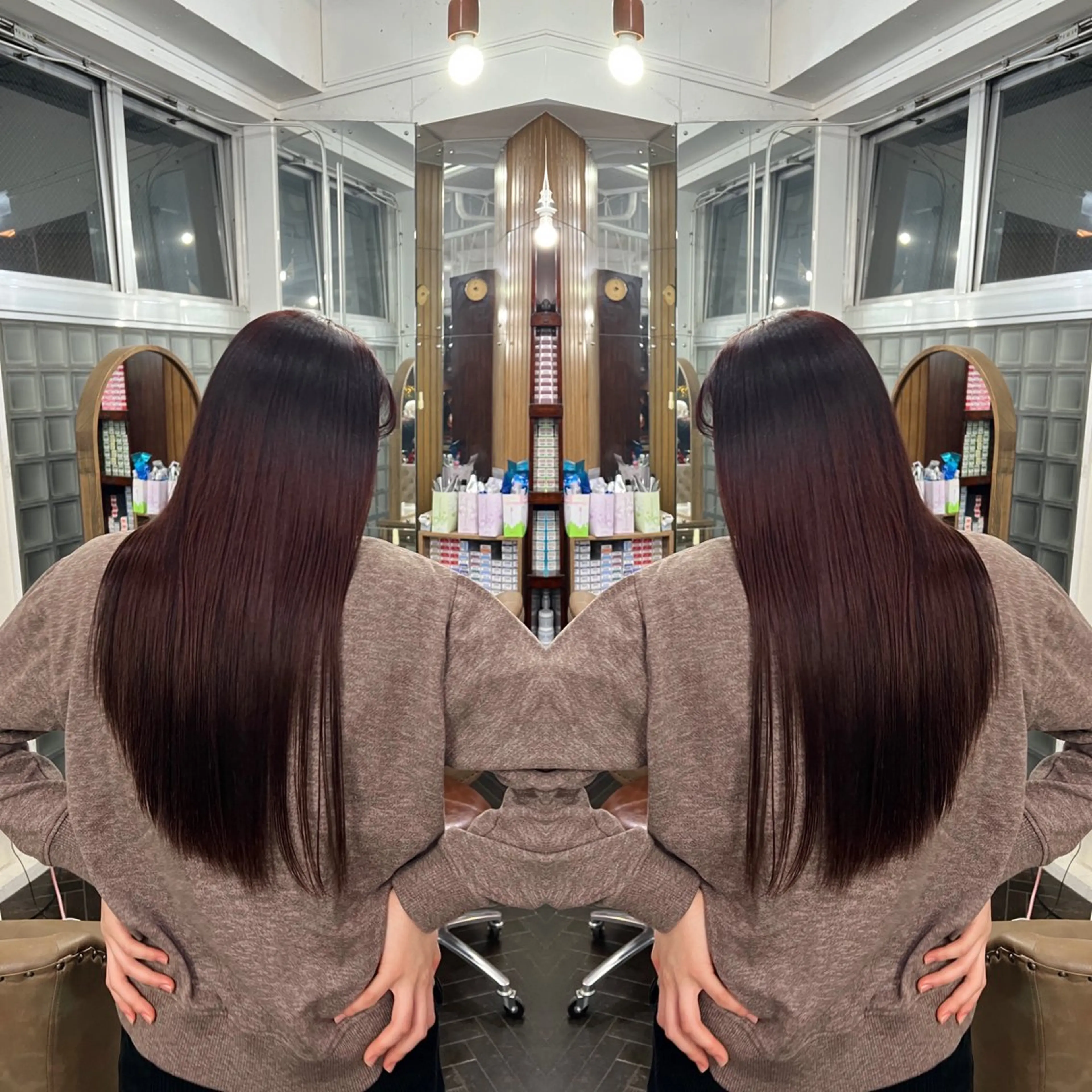 ロング カラー レイヤー/ボブ/ ミニボブ/AOIのヘアスタイル