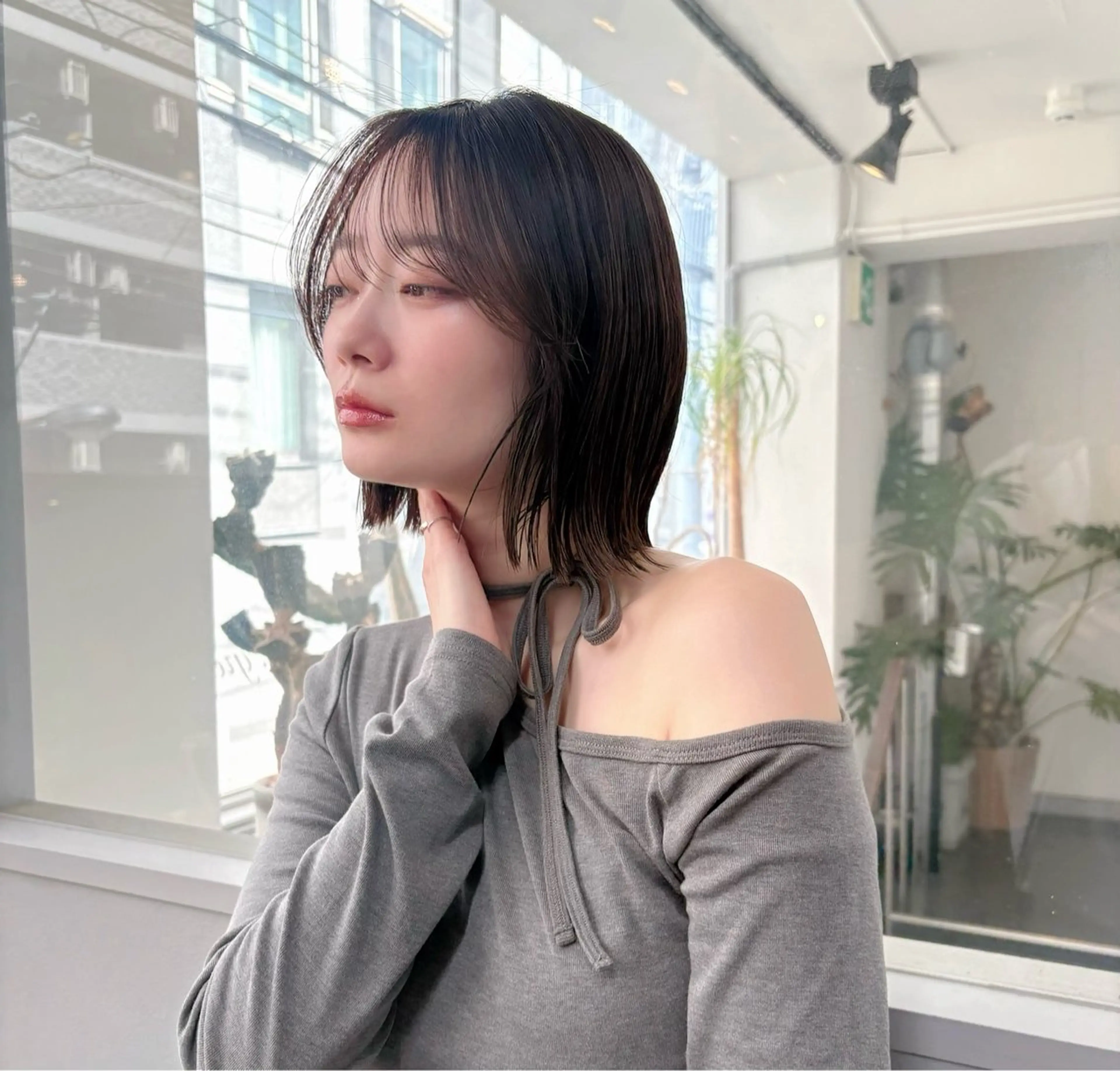 ショート カラー ボブ くびれヘア カット ヘアカラー トリートメント 雰囲気似合わせ/ itta𓂃🫧‪のヘアスタイル