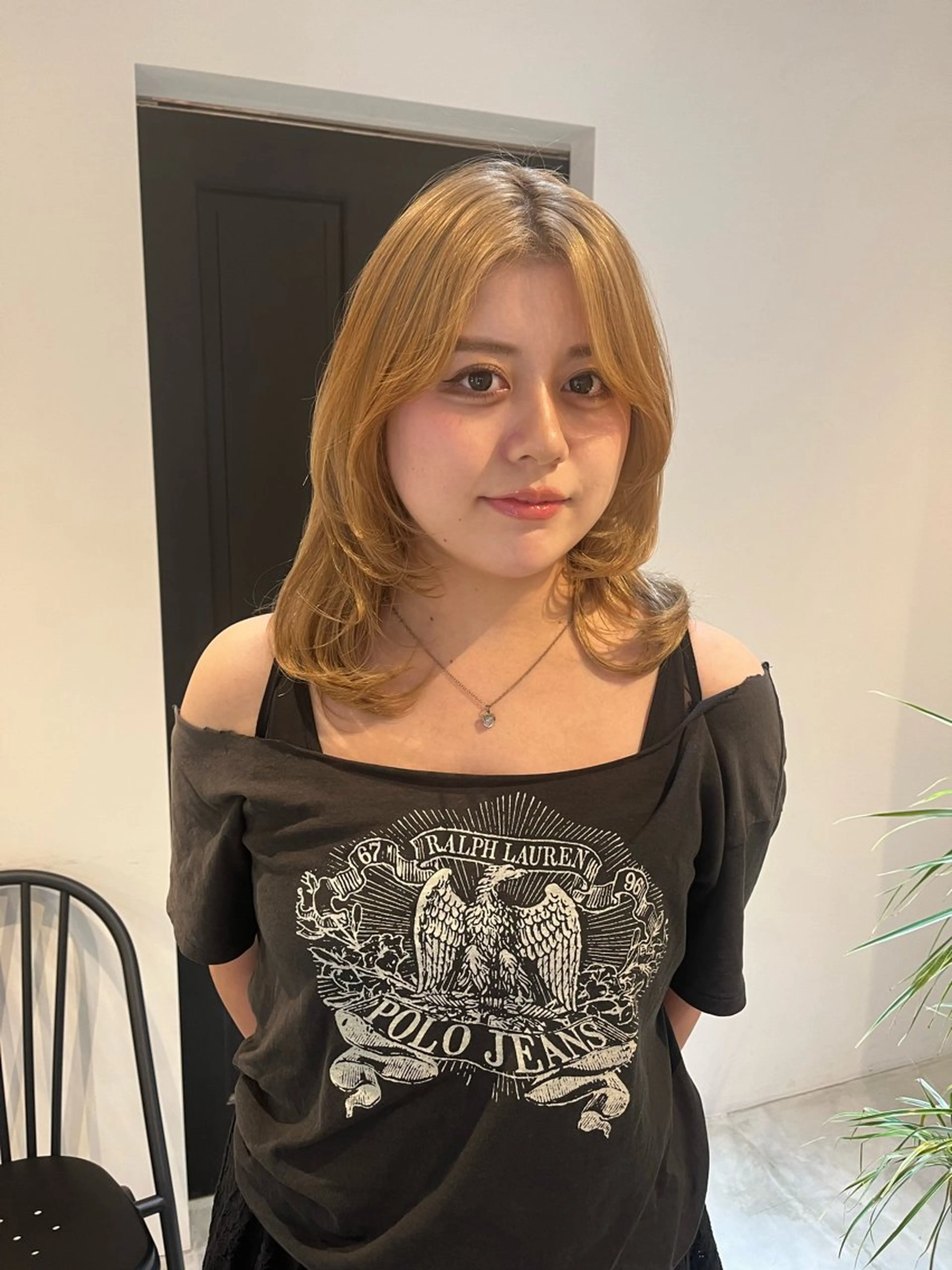 ミディアム レイヤーカット ウルフカット ウルフレイヤー ALLYS 渋谷店所属・最高級の艶のある カラーmei🎨のヘアスタイル