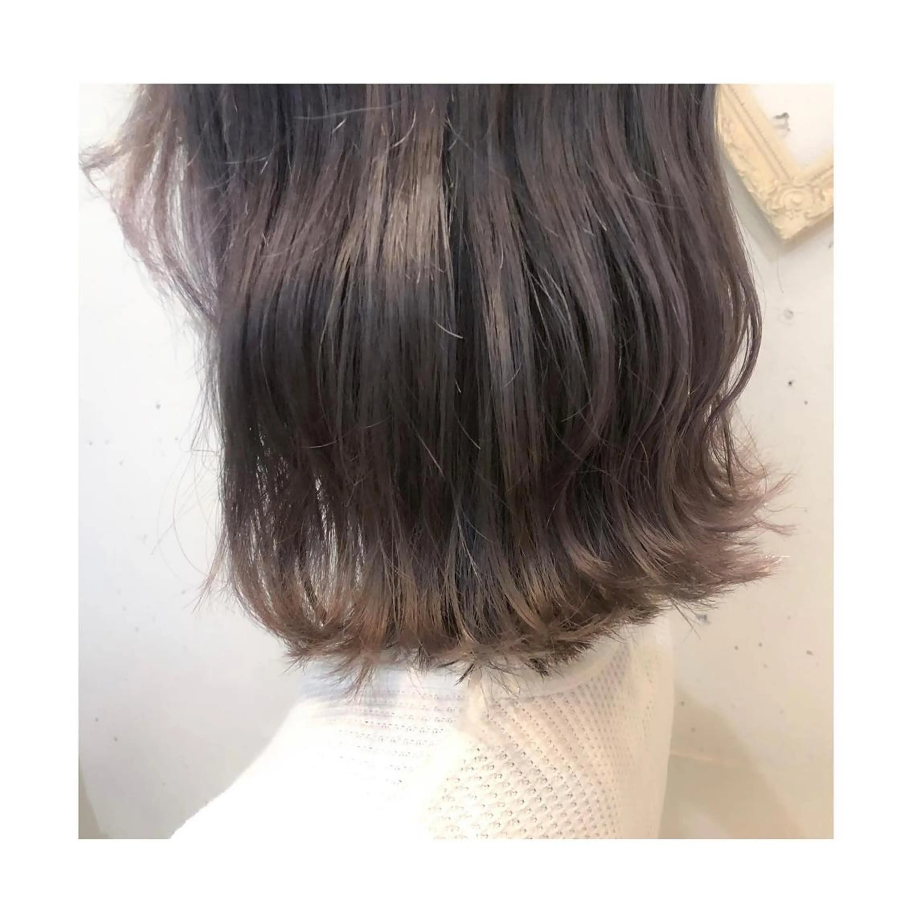 ミディアム カラー ブリーチ グレージュ シルバー シルバーグレージュ ヘアカラー トリートメント ❁⃘ ち だ り さ ❁⃘のヘアスタイル