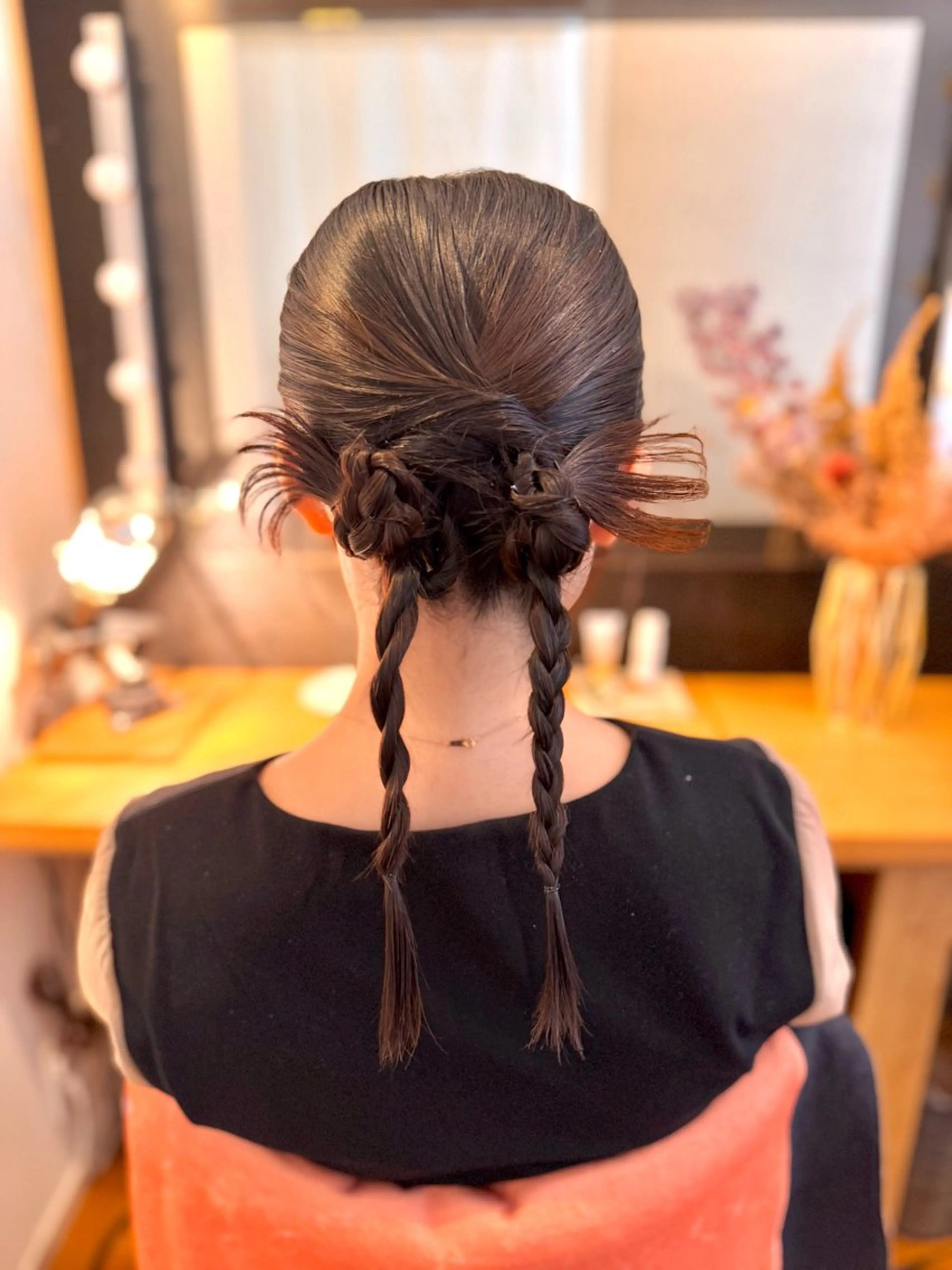 セミロング ヘアセット 札幌円山ヘアメイク/ バーガスのヘアスタイル