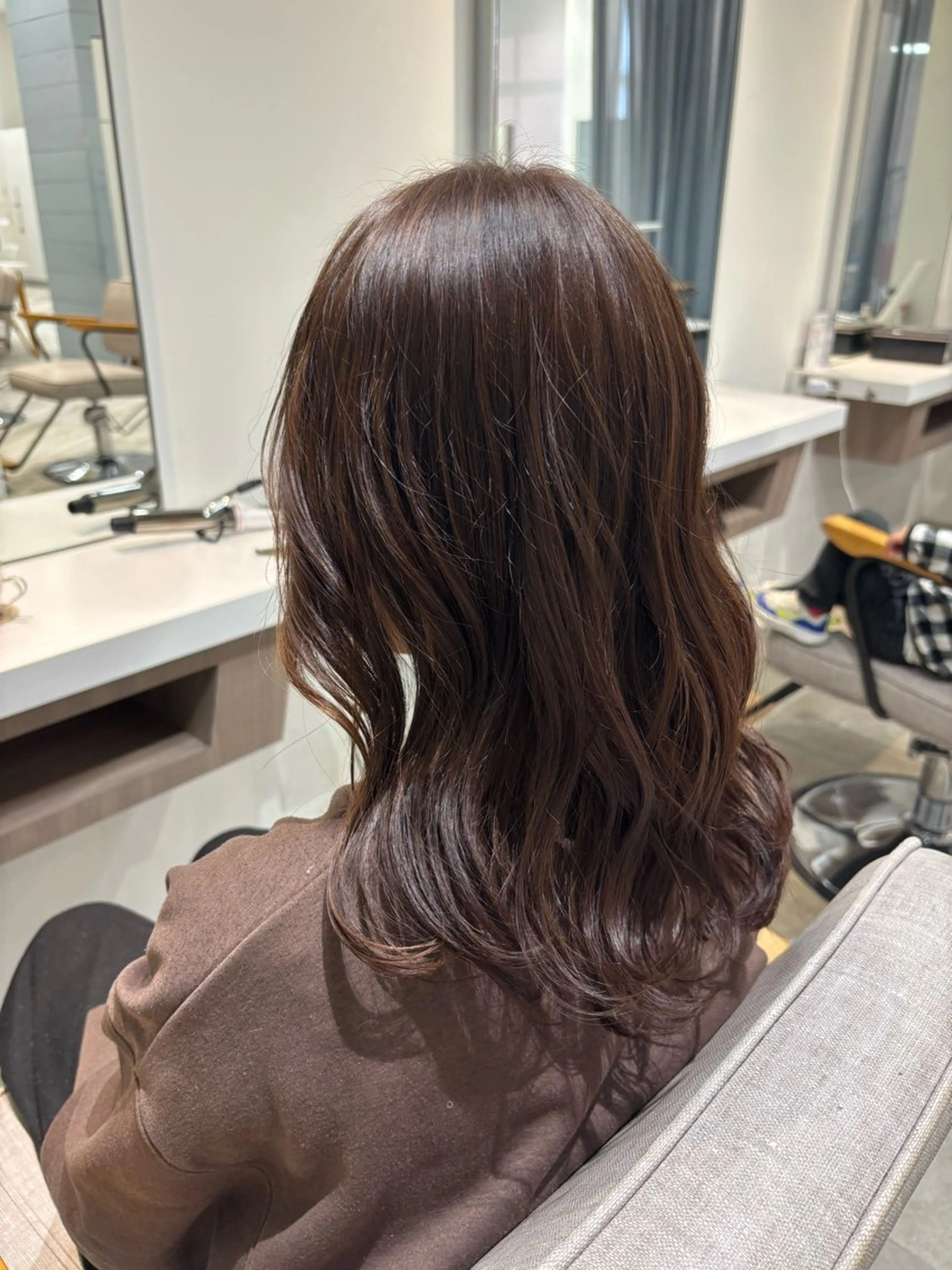 ミディアム カラー ヘアカラー RYO🤎 熊谷/籠原/深谷のヘアスタイル