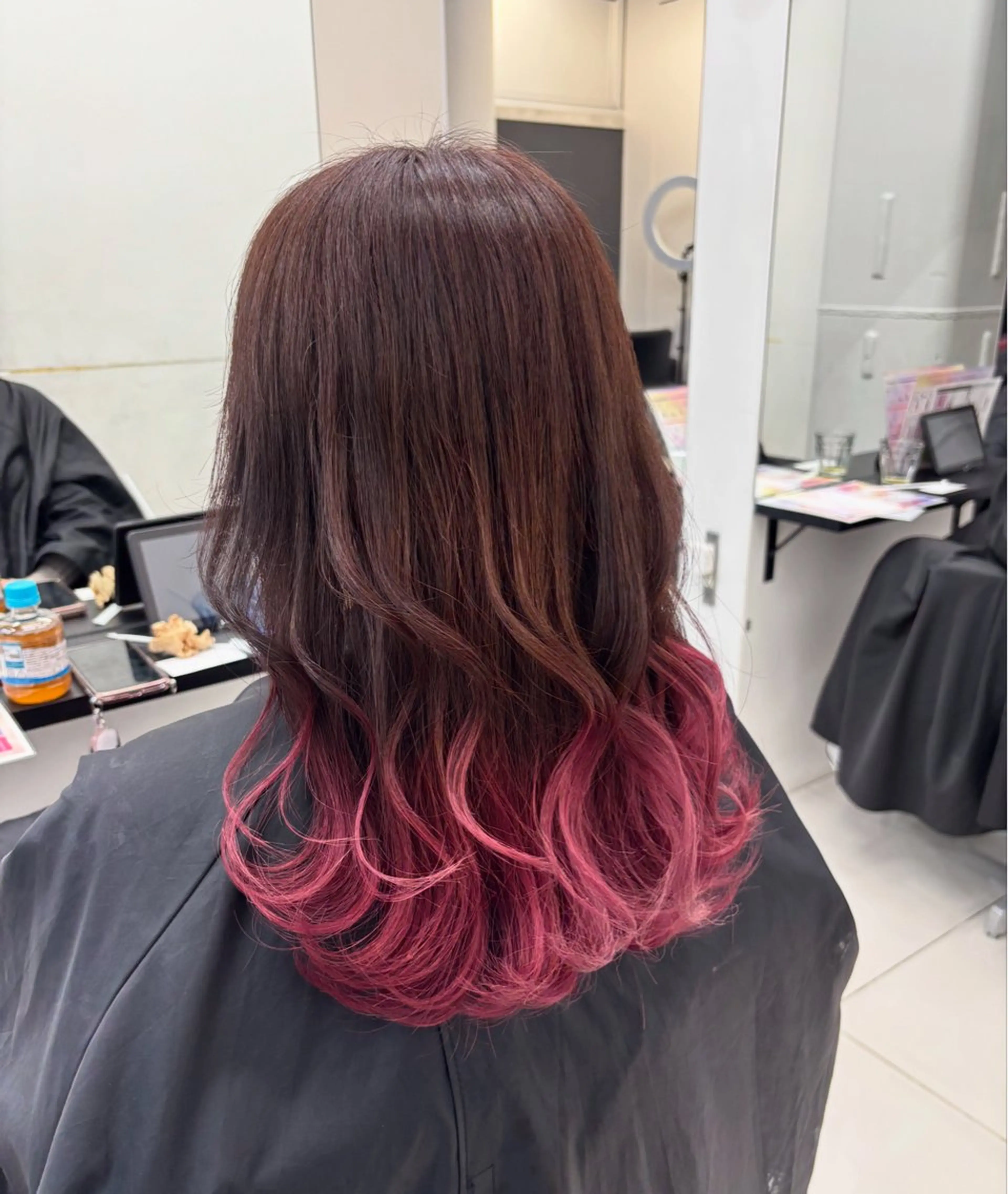 ミディアム カラー グラデーションカラー ヘアカラー トリートメント ⭐️無料！カット モデル募集⭐️夕貴のヘアスタイル
