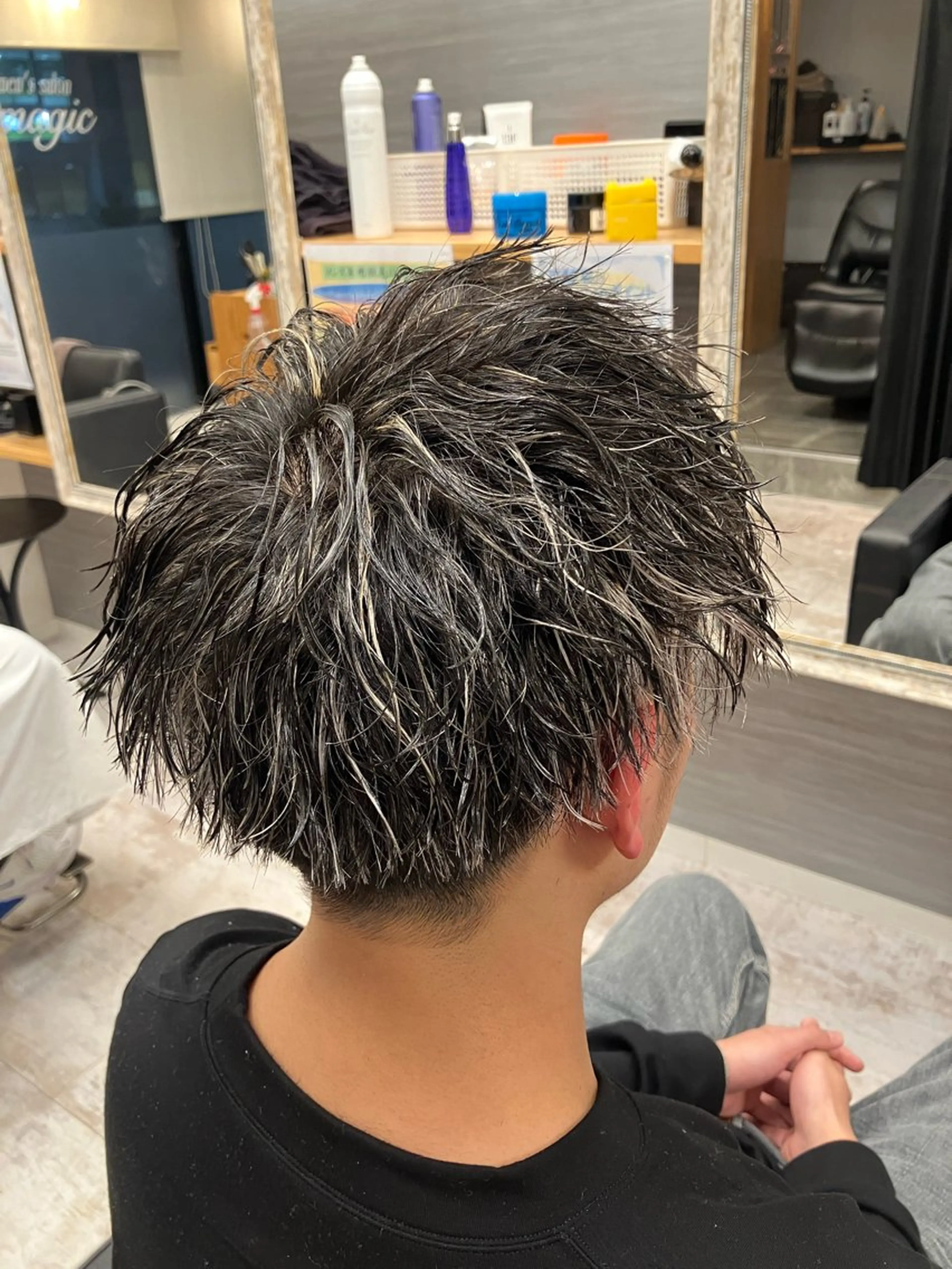 パーマ メンズ カット ヘアカラー パーマ メンズ特化/パーマ/ フェードWATARUのヘアスタイル