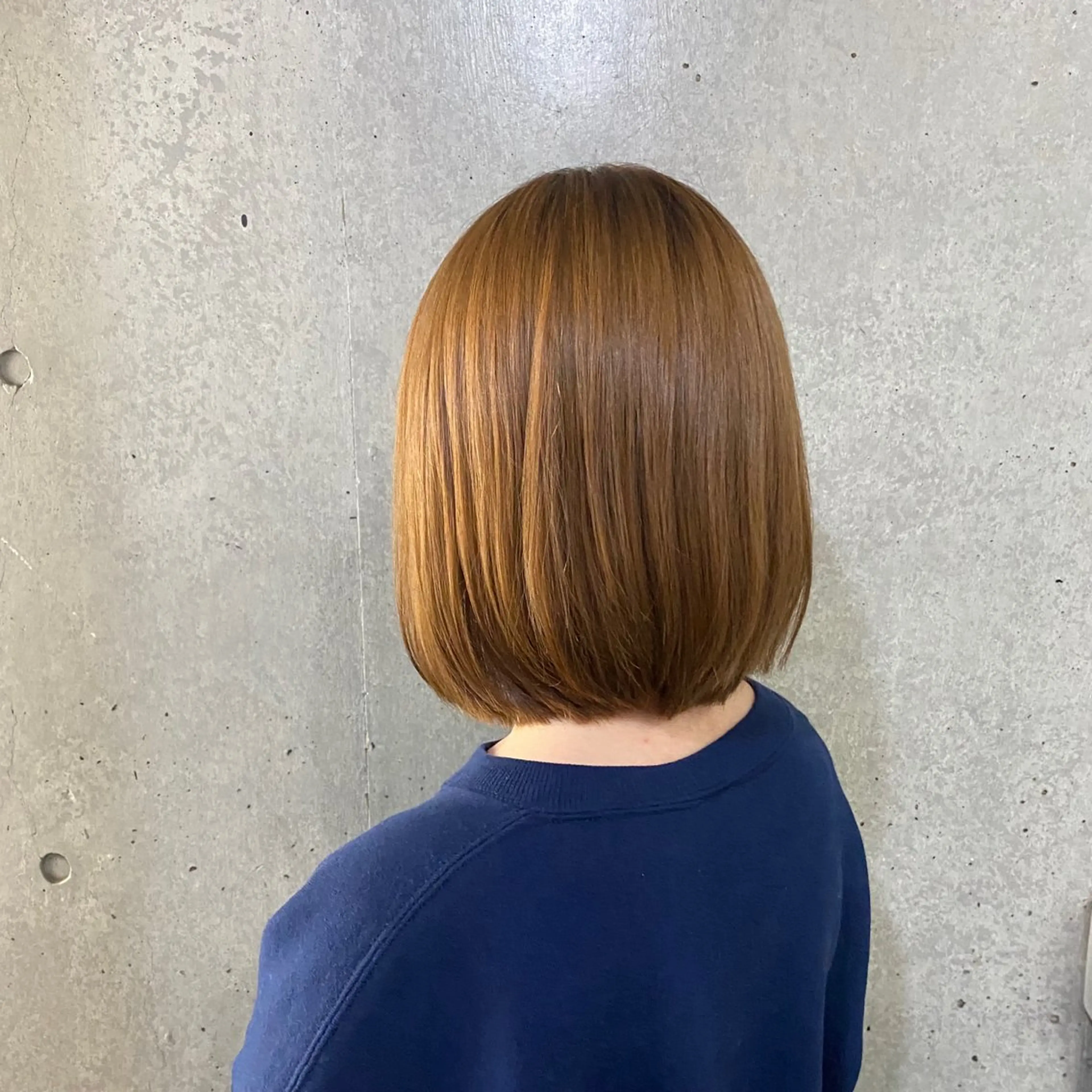 ミディアム センターパート/ニ ュアンスパーマのヘアスタイル