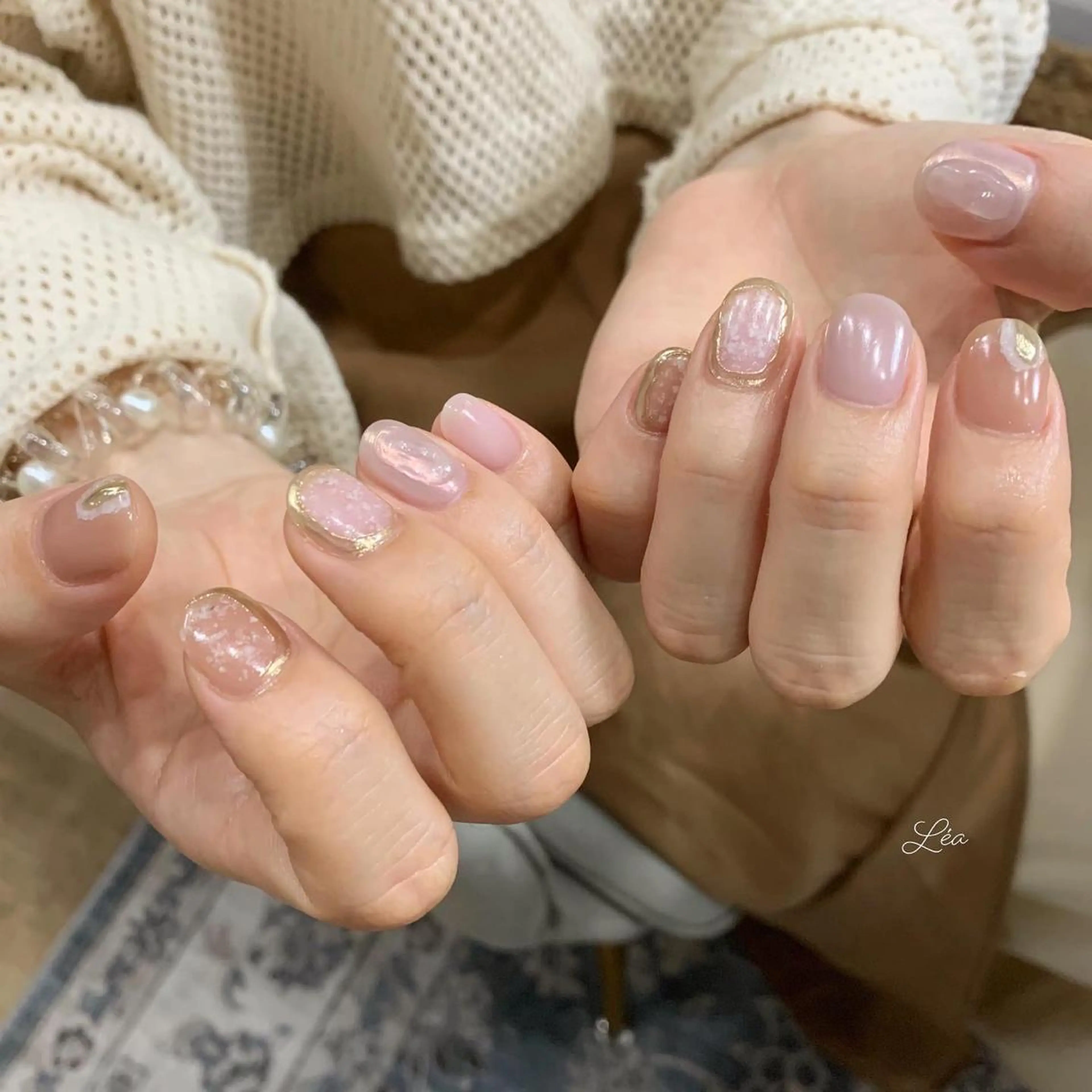 ネイル ジェルネイル パラジェル Léa nailのネイルデザイン