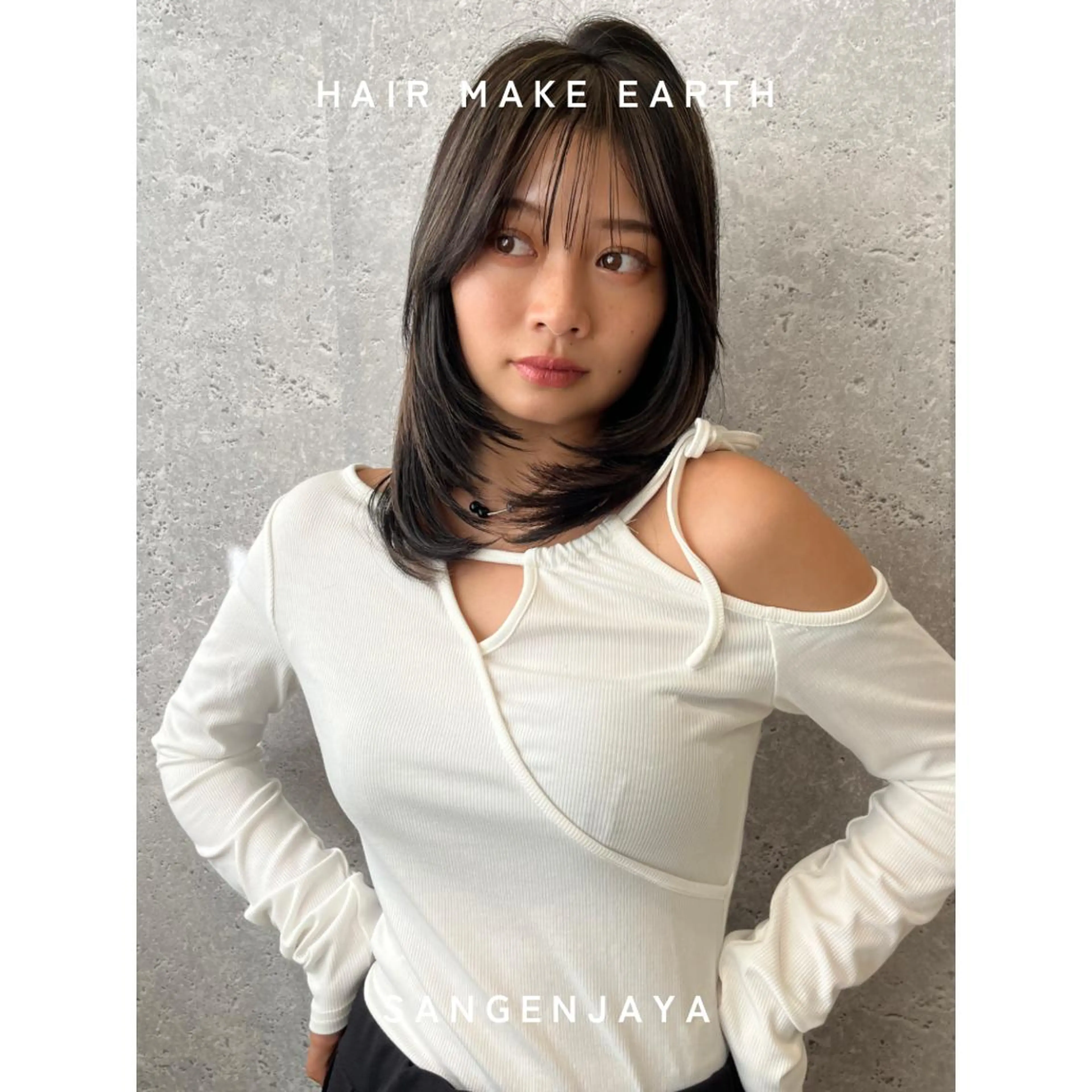 セミロング hair make earth 🪡のヘアスタイル