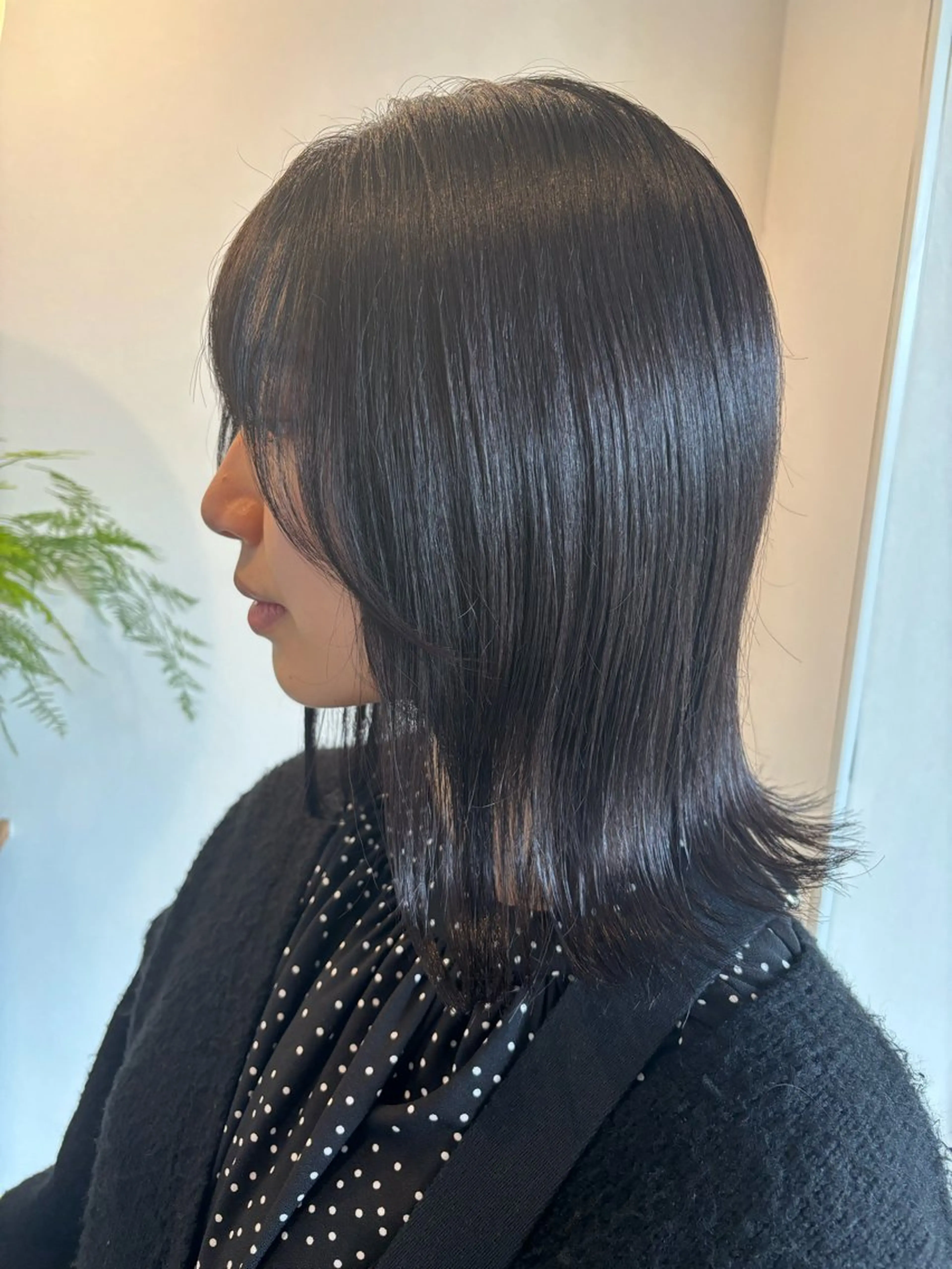 ミディアム 顔周りカット 顔周りの似合わせ特化 井手麻梨栄のヘアスタイル