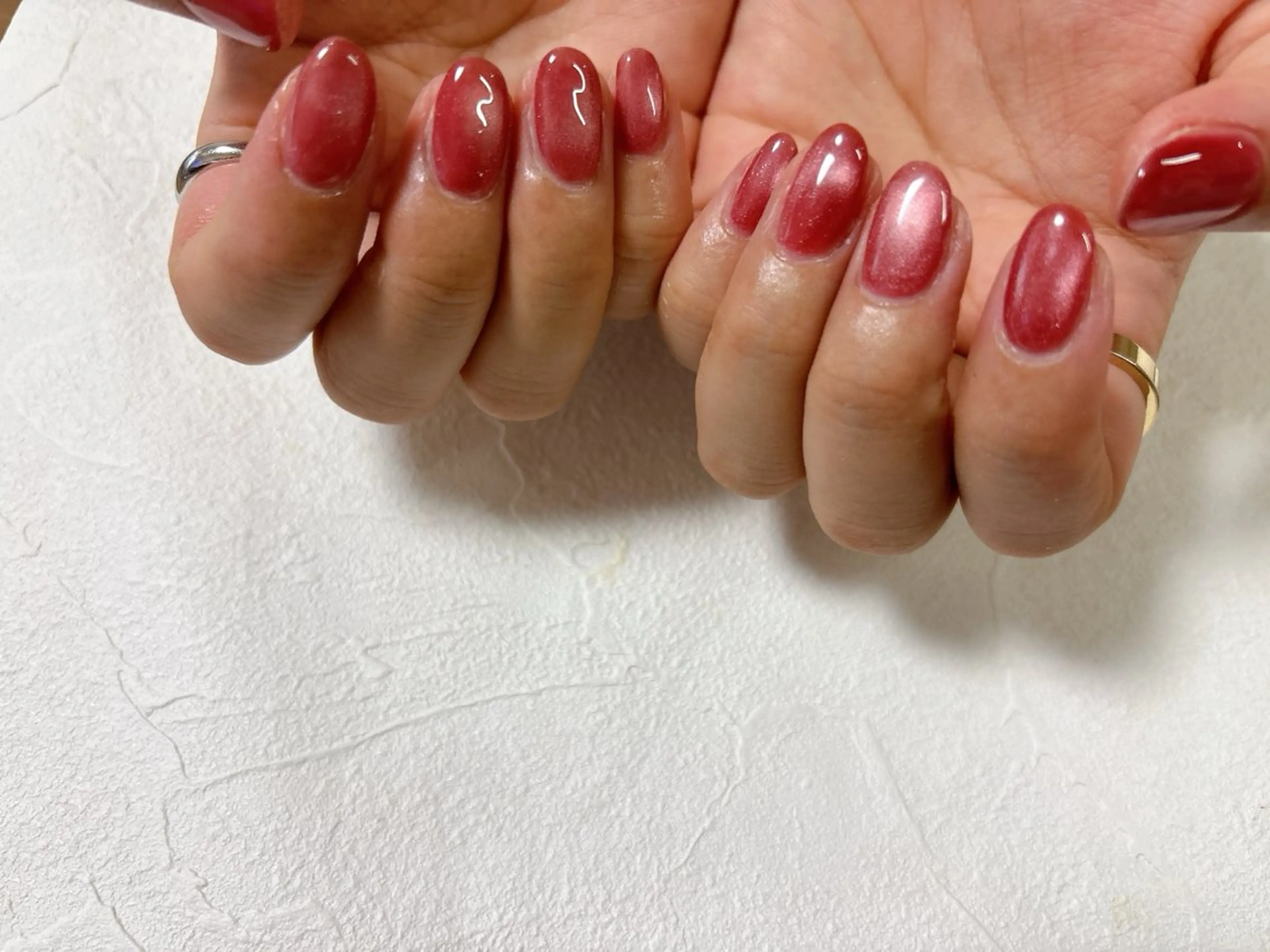 ネイル オーロラネイル フットネイル フレンチネイル ジェルネイル マグネットネイル ハンドネイル kikinail 溝の口のネイルデザイン