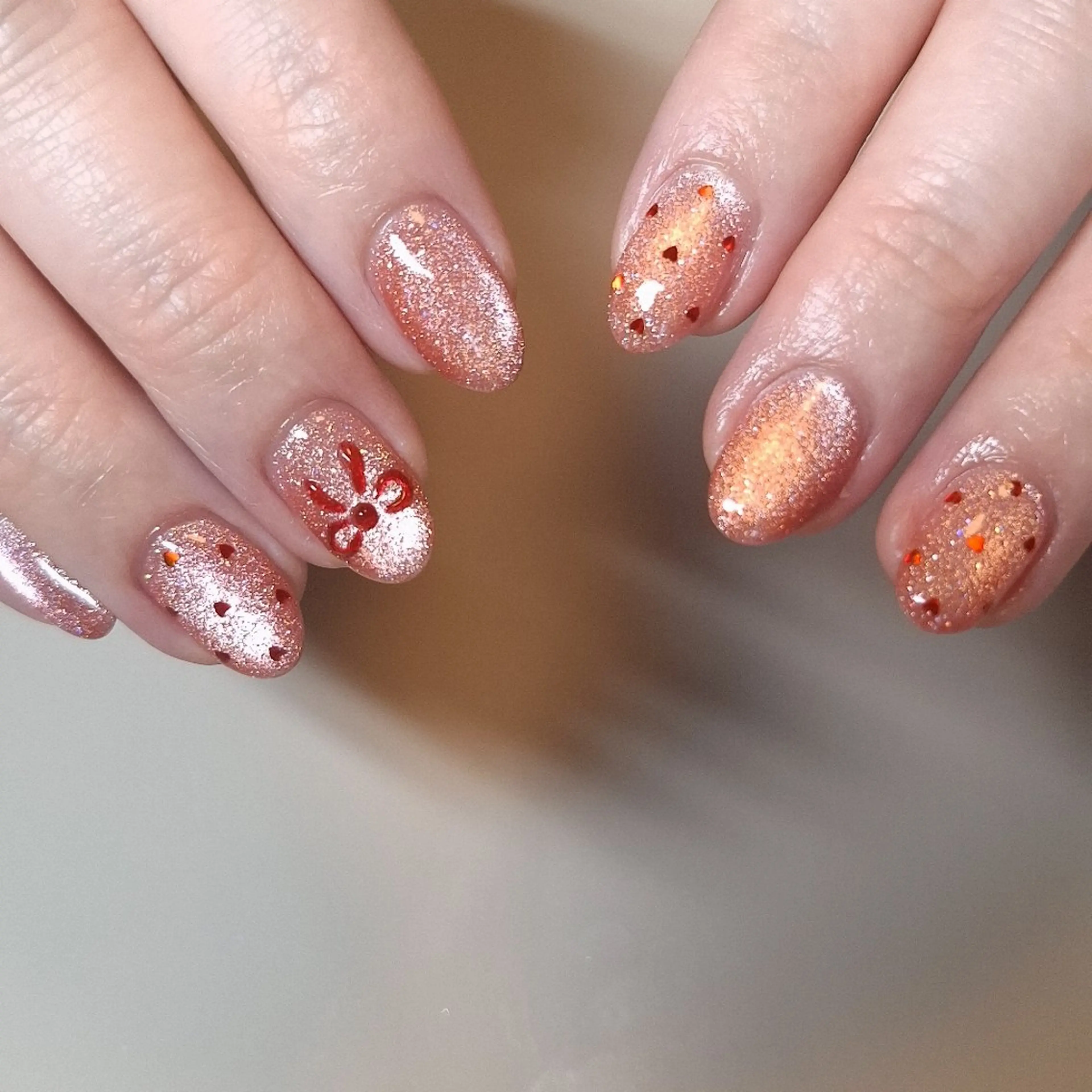 一番人気⭐〖Simpleコース〗ワンカラー4本+お好きなアート6本付き(オフ込ケア無料)の写真