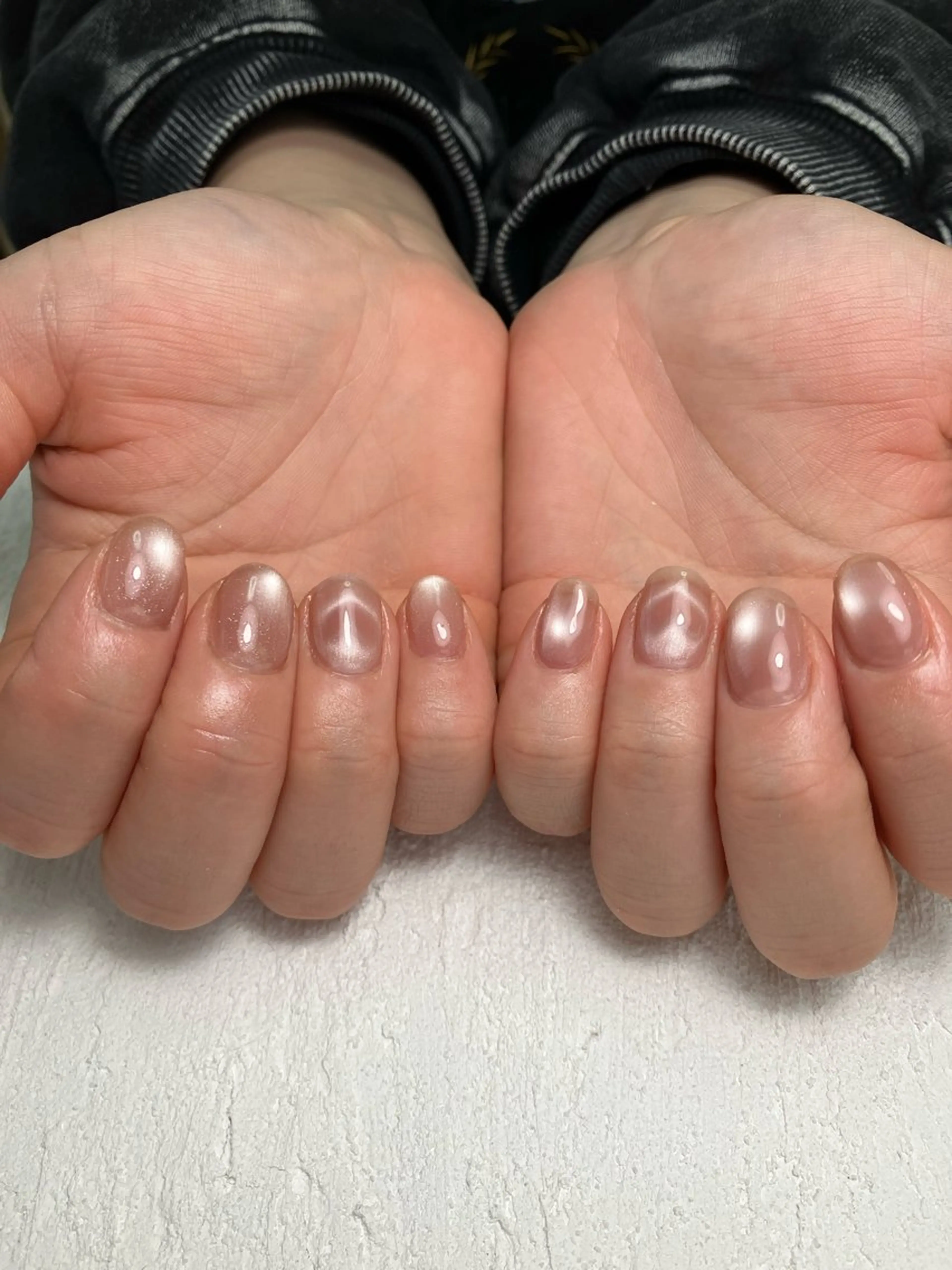 ネイル ハート マグネットネイル マグネットワンカラー ワンカラーネイル nail salon Bloom所属・自宅サロンBloom 橋本のネイルデザイン