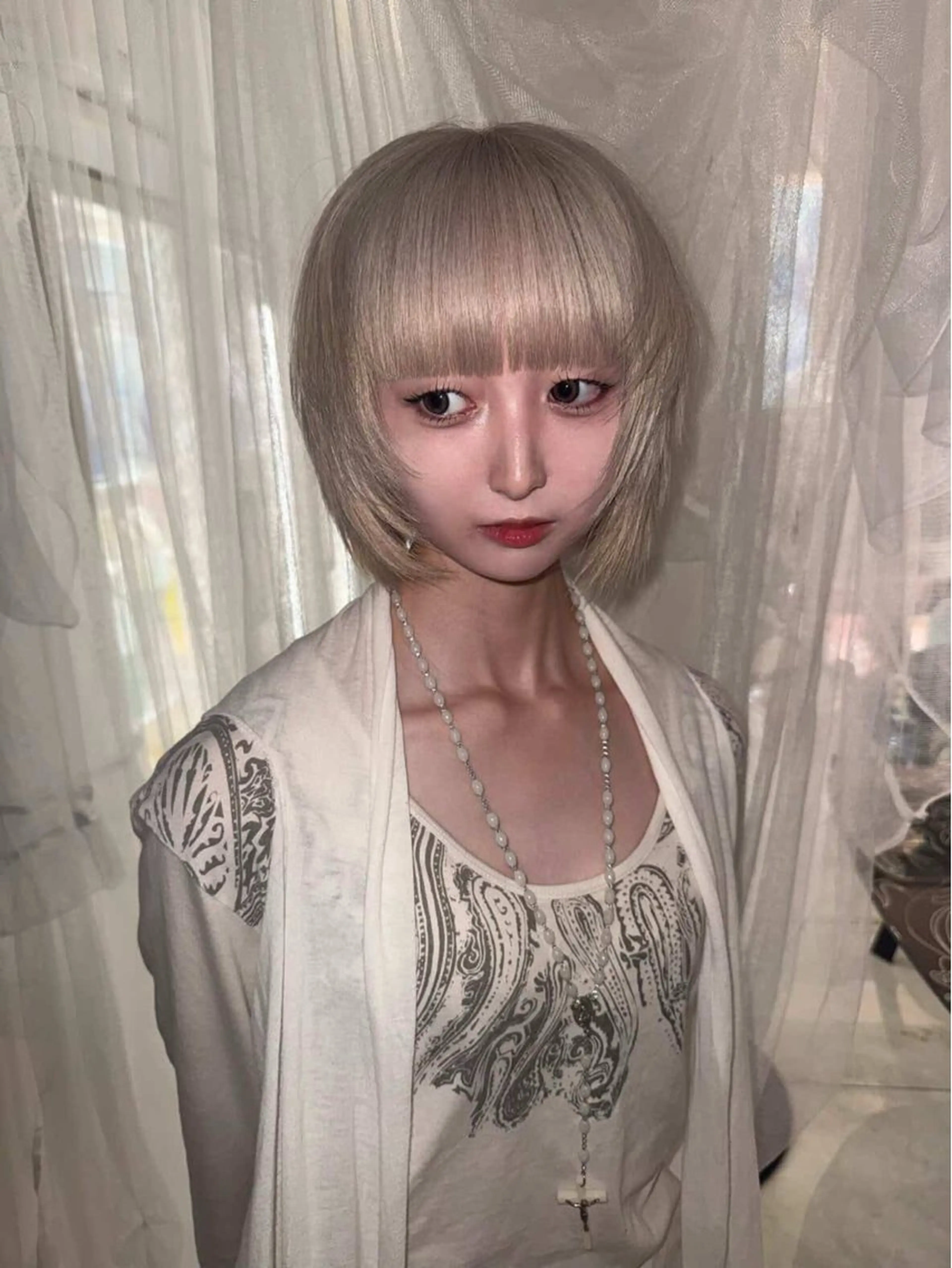 ショート カラー カット ヘアカラー トリートメント ヘッドスパ ヘアセット HARUNA/原宿/ デザイン/カットのヘアスタイル