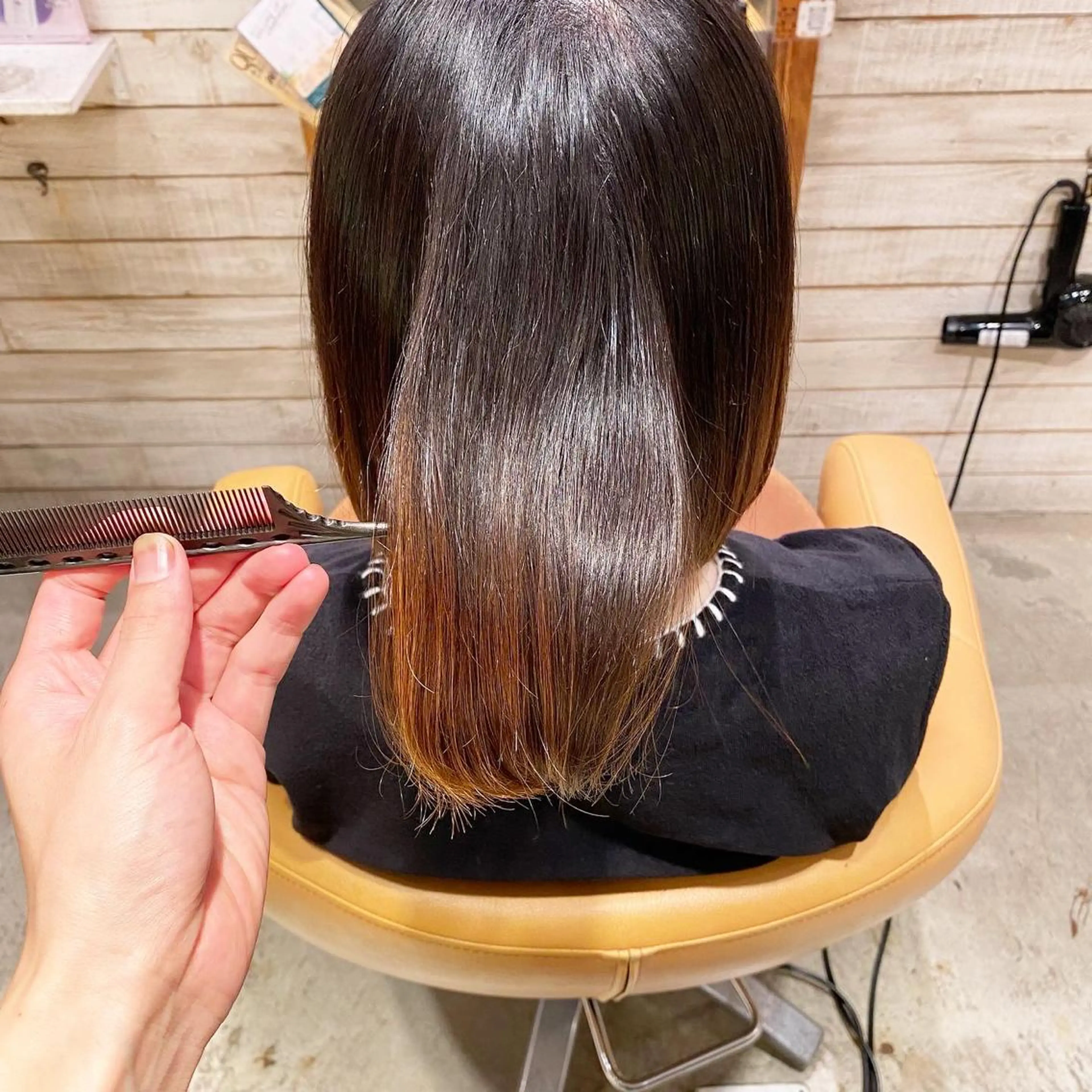 ミディアム パーマ 巻ける縮毛矯正 髪質改善フルカワのヘアスタイル