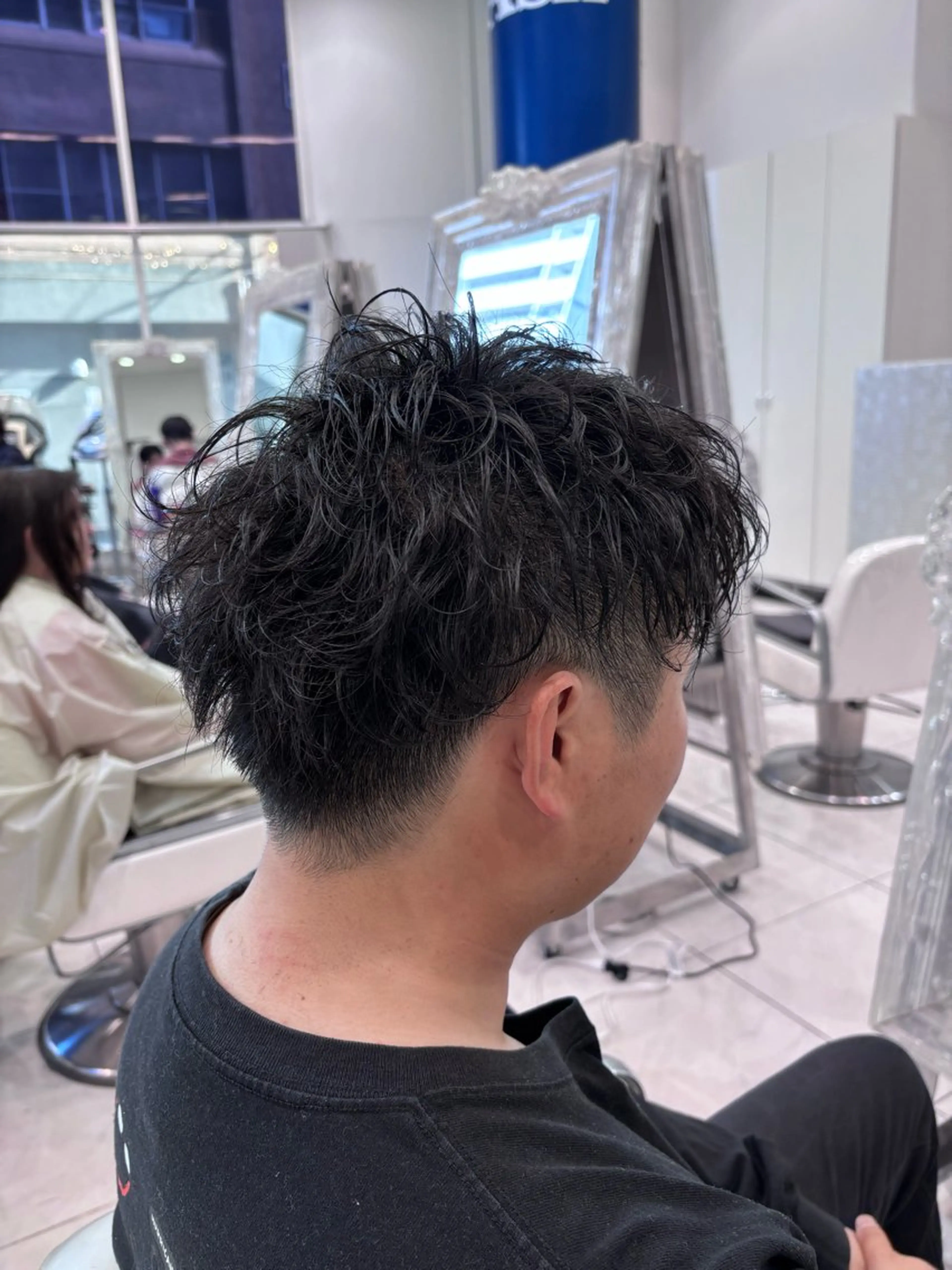 ショート パーマ メンズ メンズパーマ カット パーマ 🐧デザインパーマ 🐧小沢有佑のヘアスタイル
