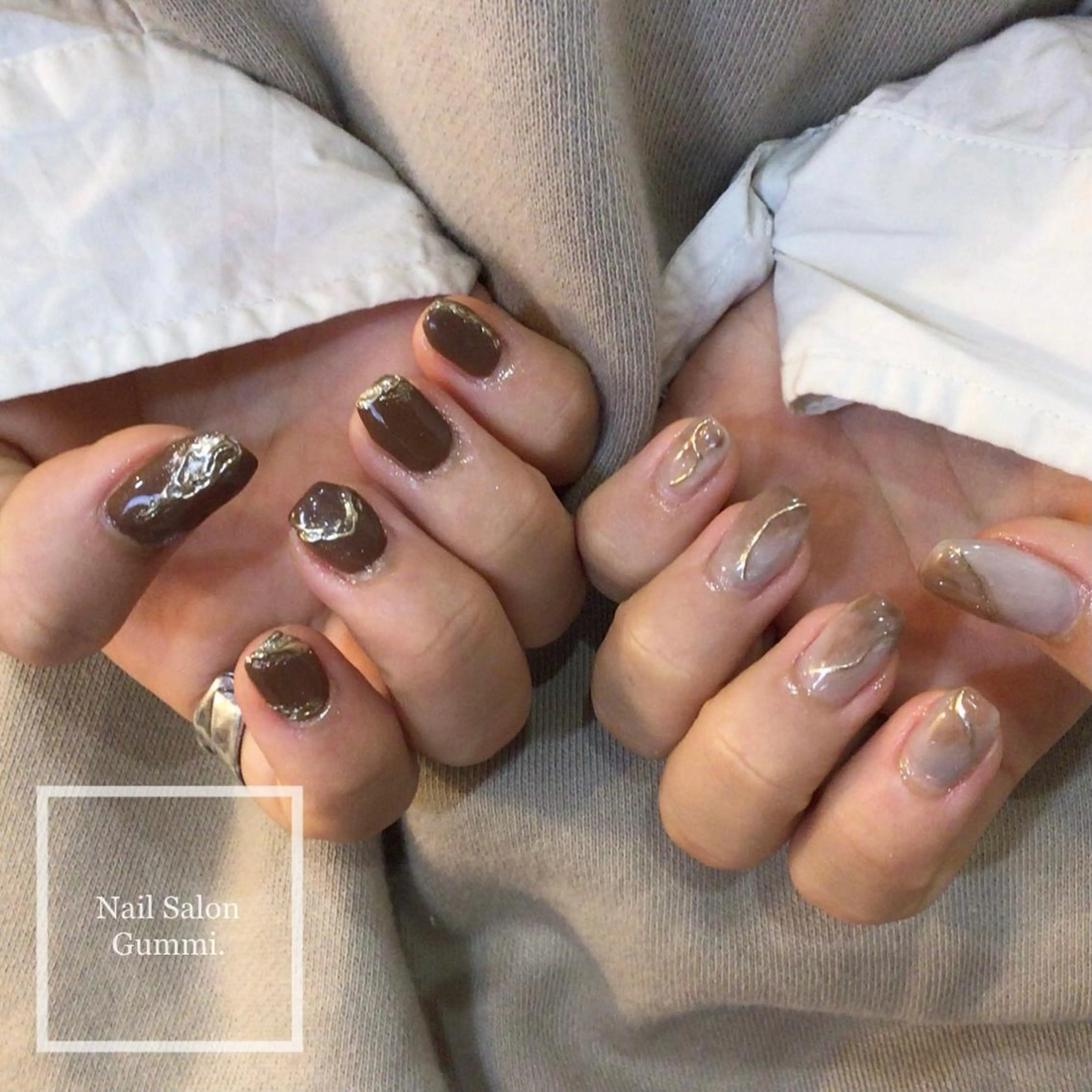 ネイル キラキラネイル 韓国ネイル ラメ(グリッター) ミラーネイル ニュアンスネイル Nail Salon Gummi.のネイルデザイン