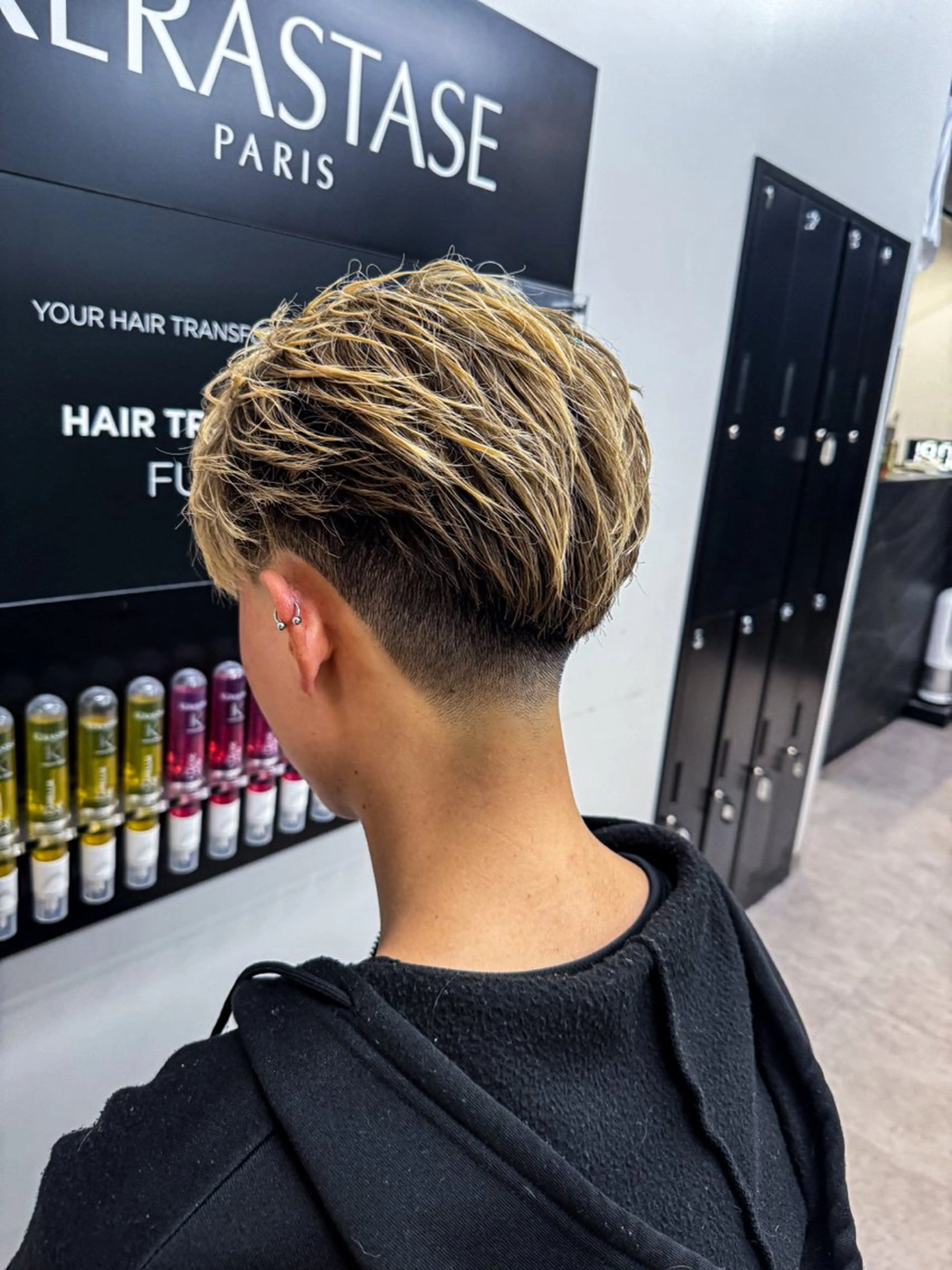 ショート カラー メンズ カット ヘアカラー ヘアセット 【men's Lapis横浜】海人のヘアスタイル