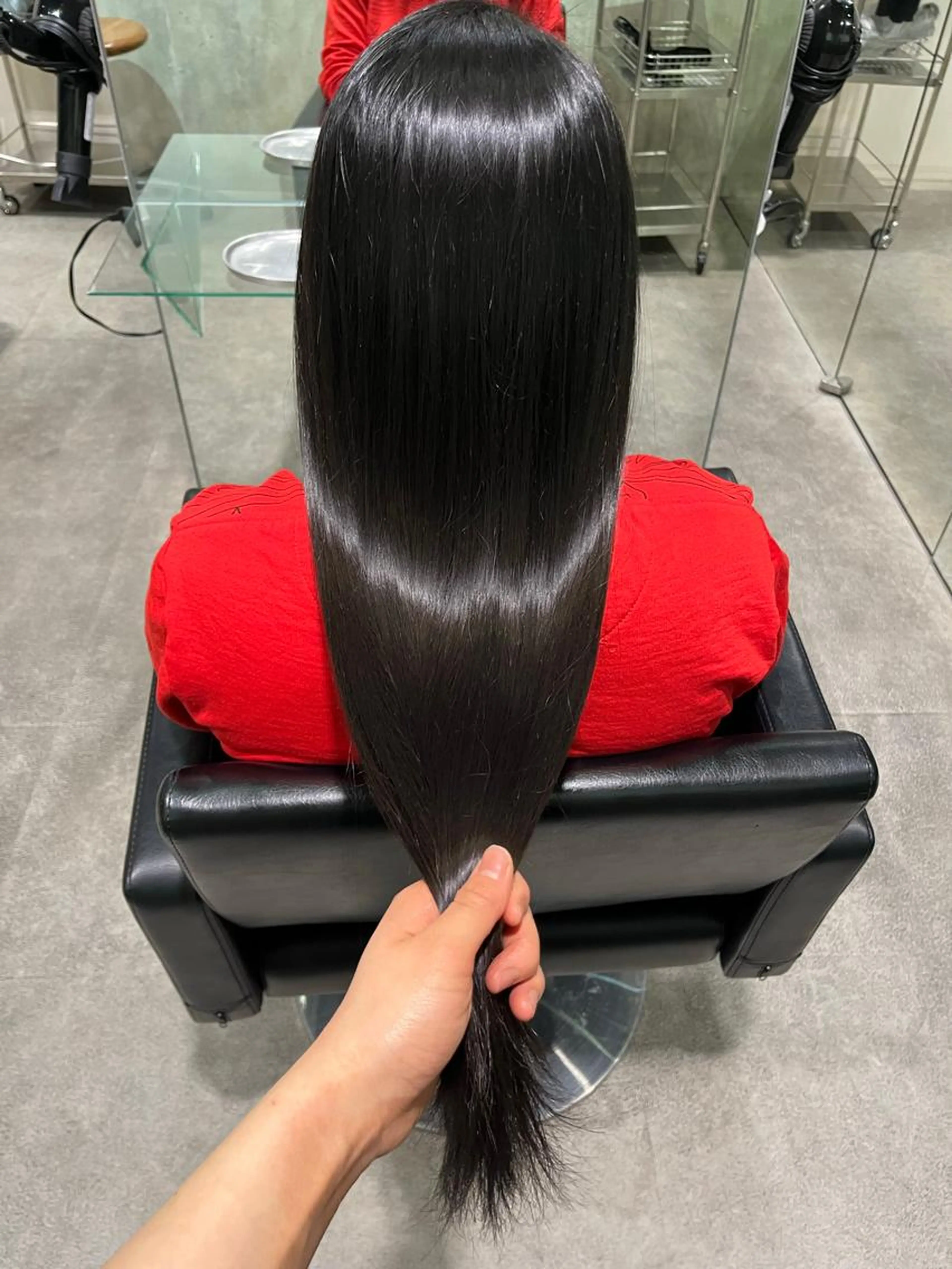 ♡女性限定♡黒染めしない暗髪カラー+カット or トリートメントの写真