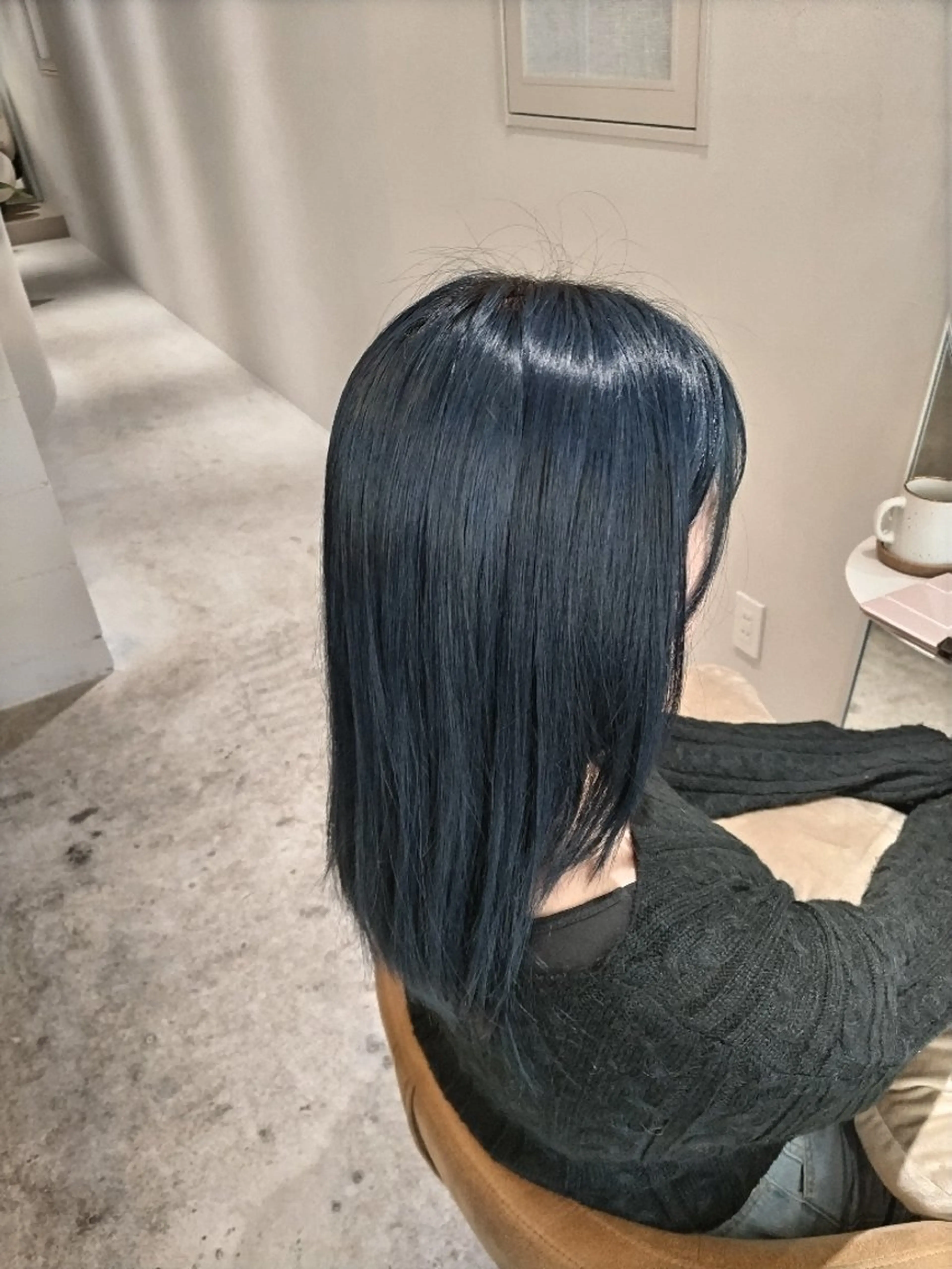 カラー ネイビーカラー 🌸花屋併設🌸石垣 友基のヘアスタイル