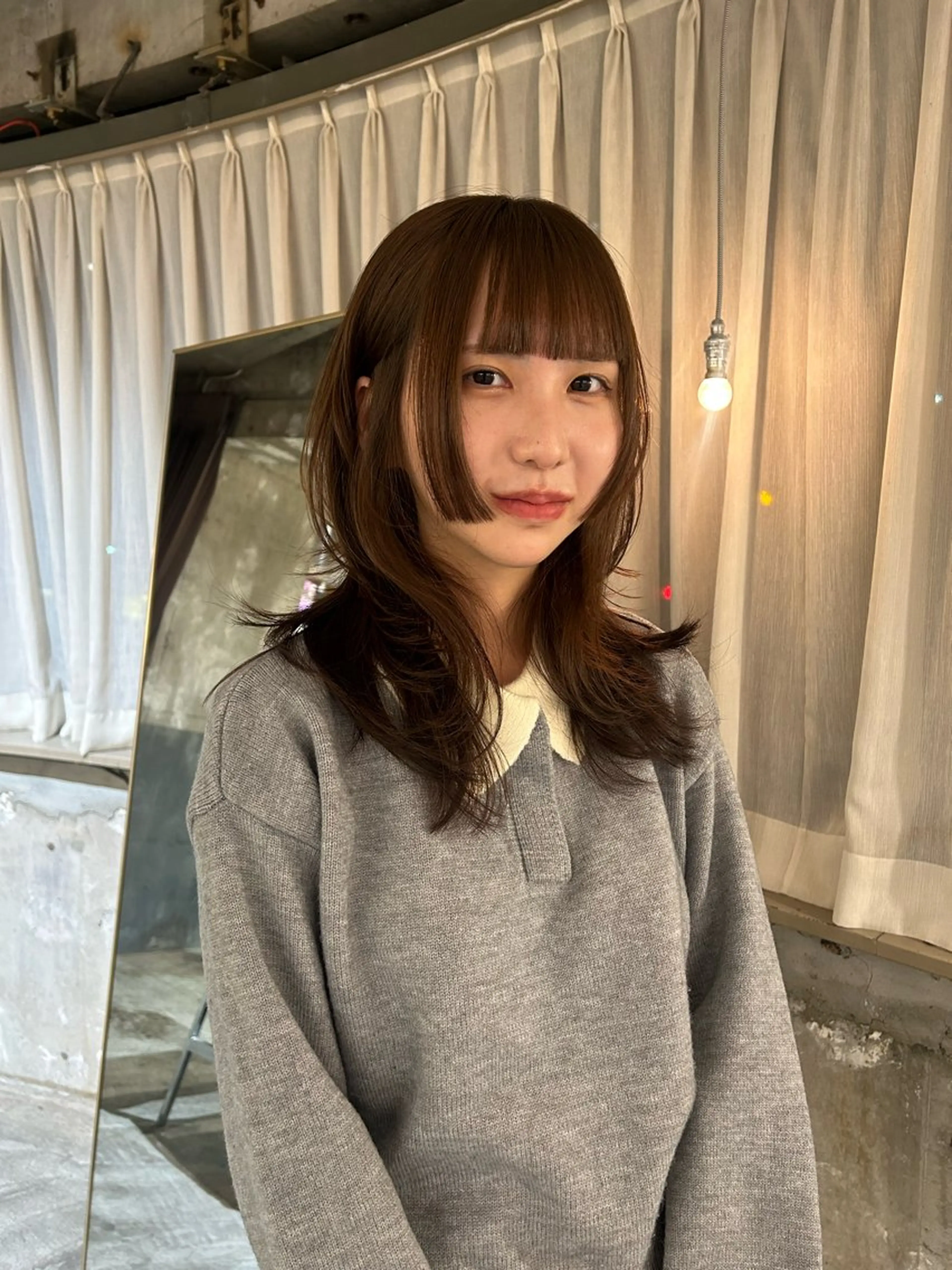 ロング カラー レイヤーカット カット ショートカット募集中 /NAGISAのヘアスタイル