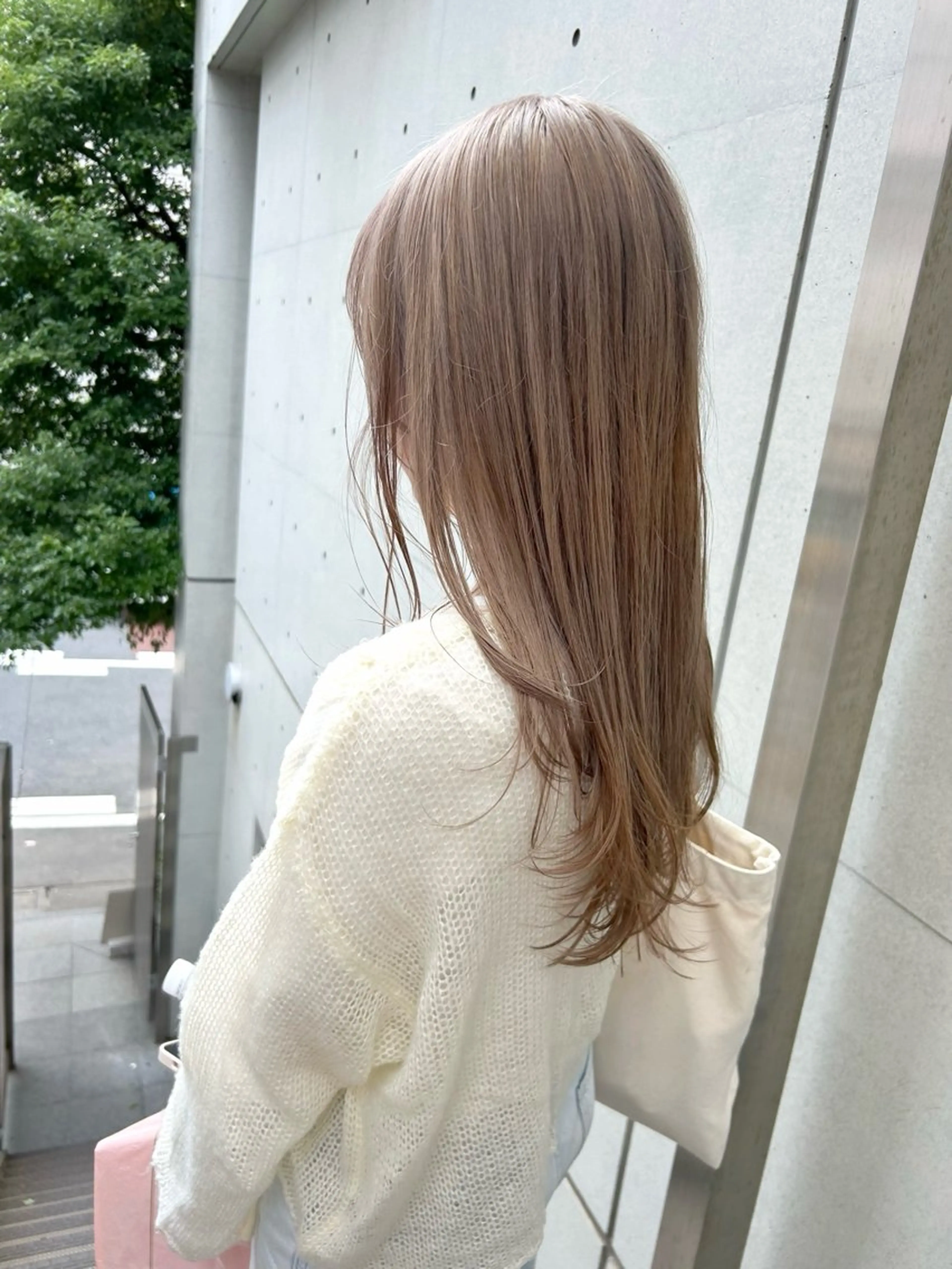 セミロング カラー ヘアカラー トリートメント 髪質改善/艶カラー/ 渋谷  RISA💛のヘアスタイル