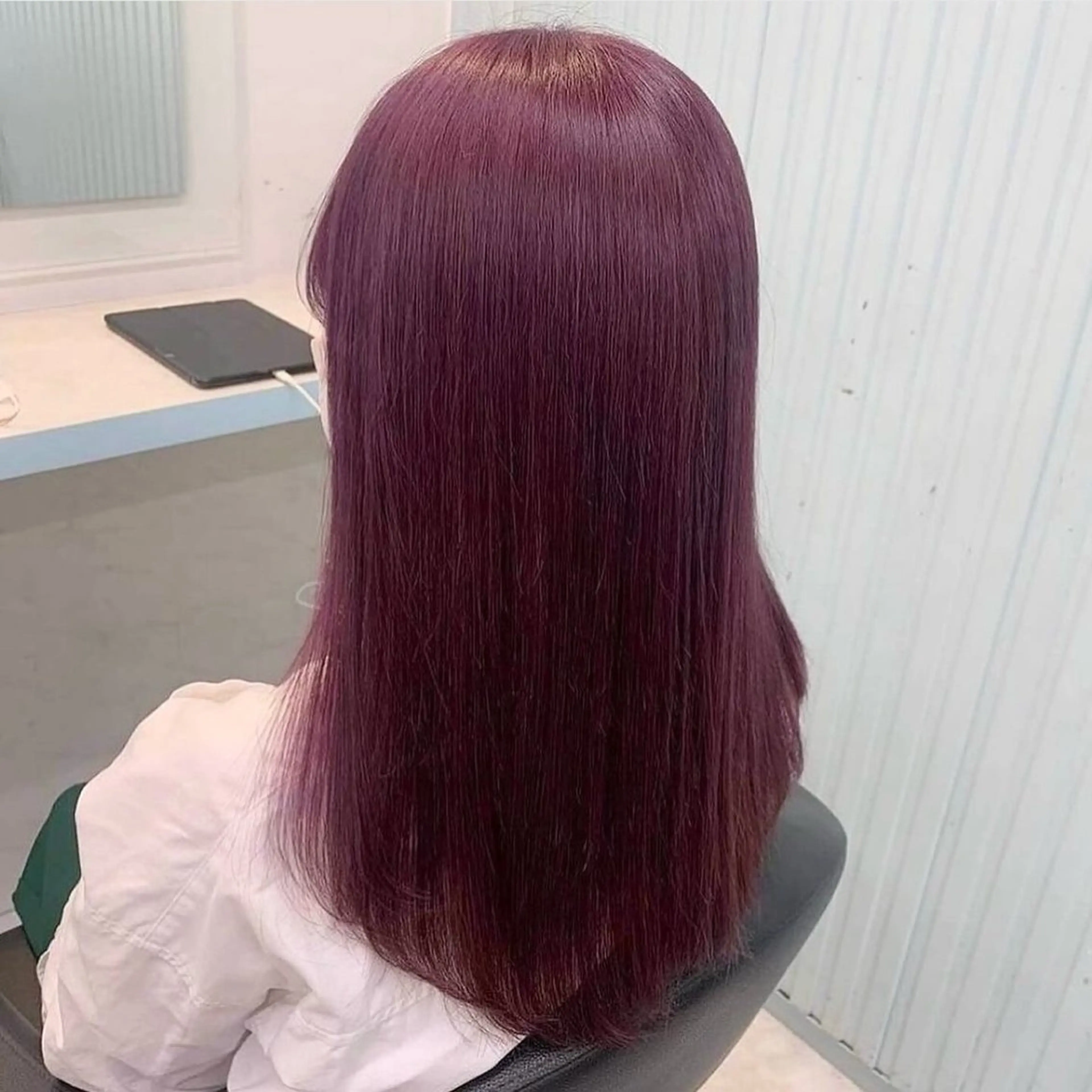 セミロング ヘアカラー トリートメント 🎀愛されピンク ラベンダー💜ゆいのヘアスタイル