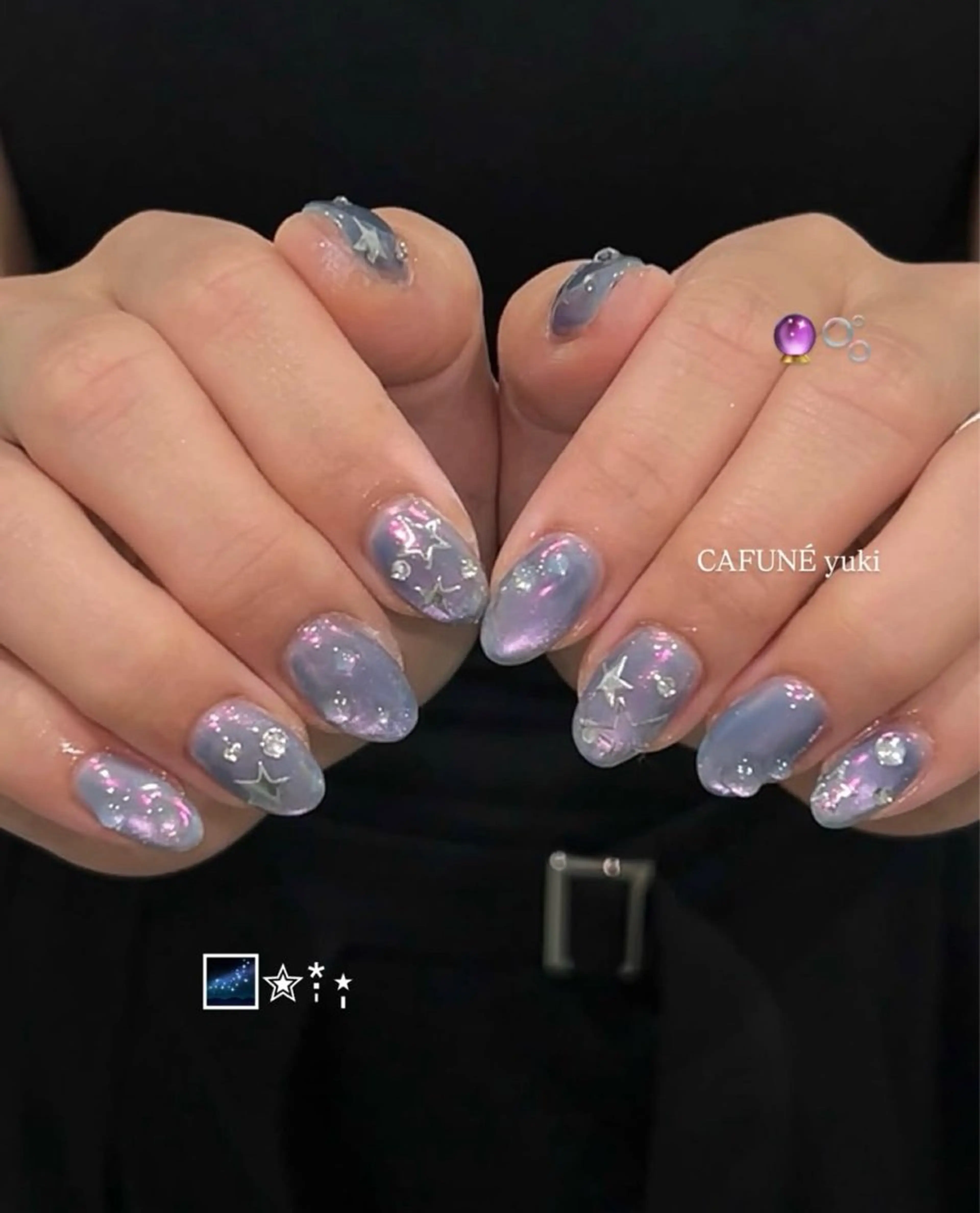 ネイル ハンドネイル CAFUNÉ tokyo所属・☾ ໋CAFUNE yuki︎︎𓂃⟡のネイルデザイン