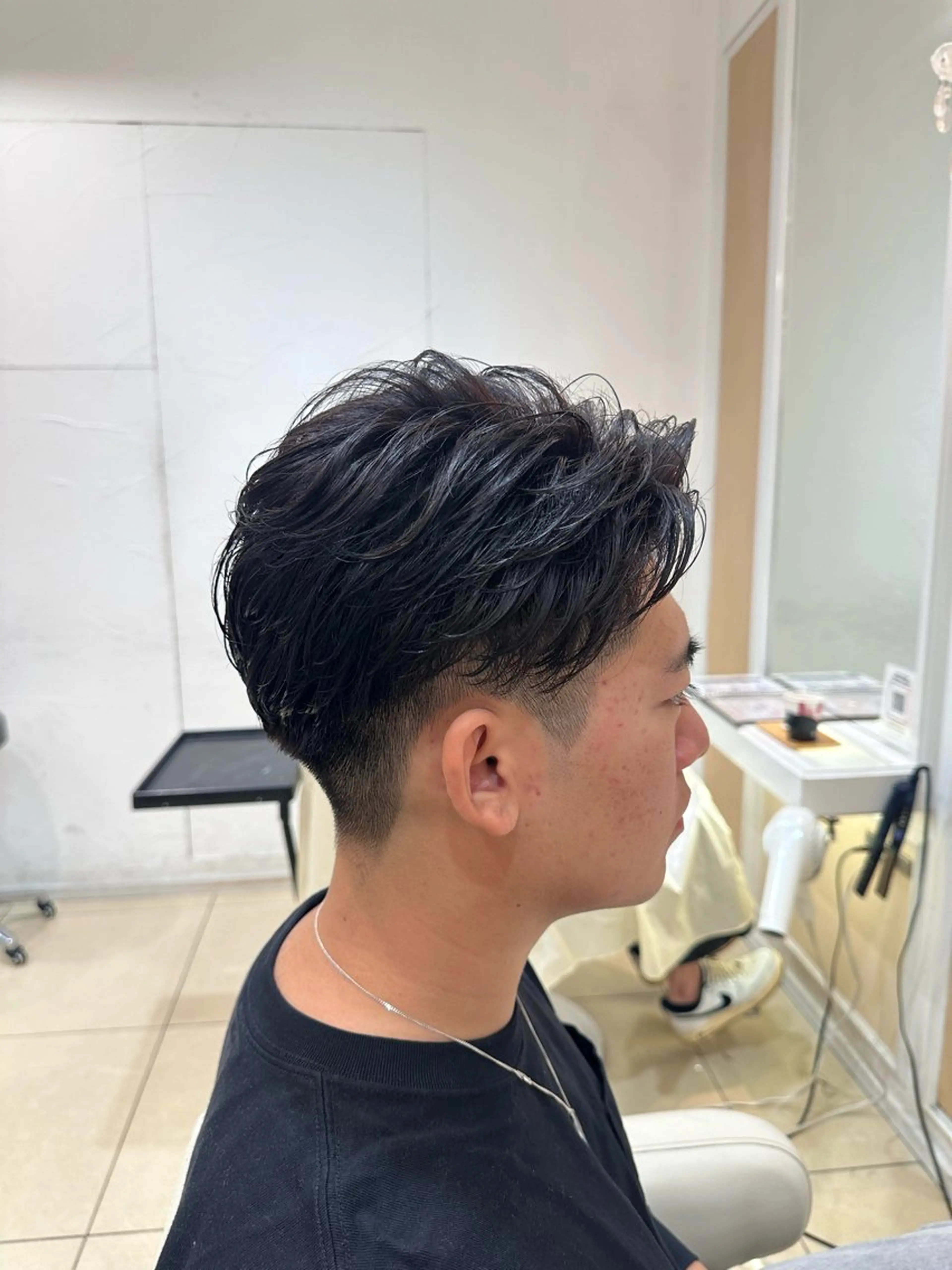 パーマ メンズ カット パーマ Ash中目黒 森田みなみのヘアスタイル