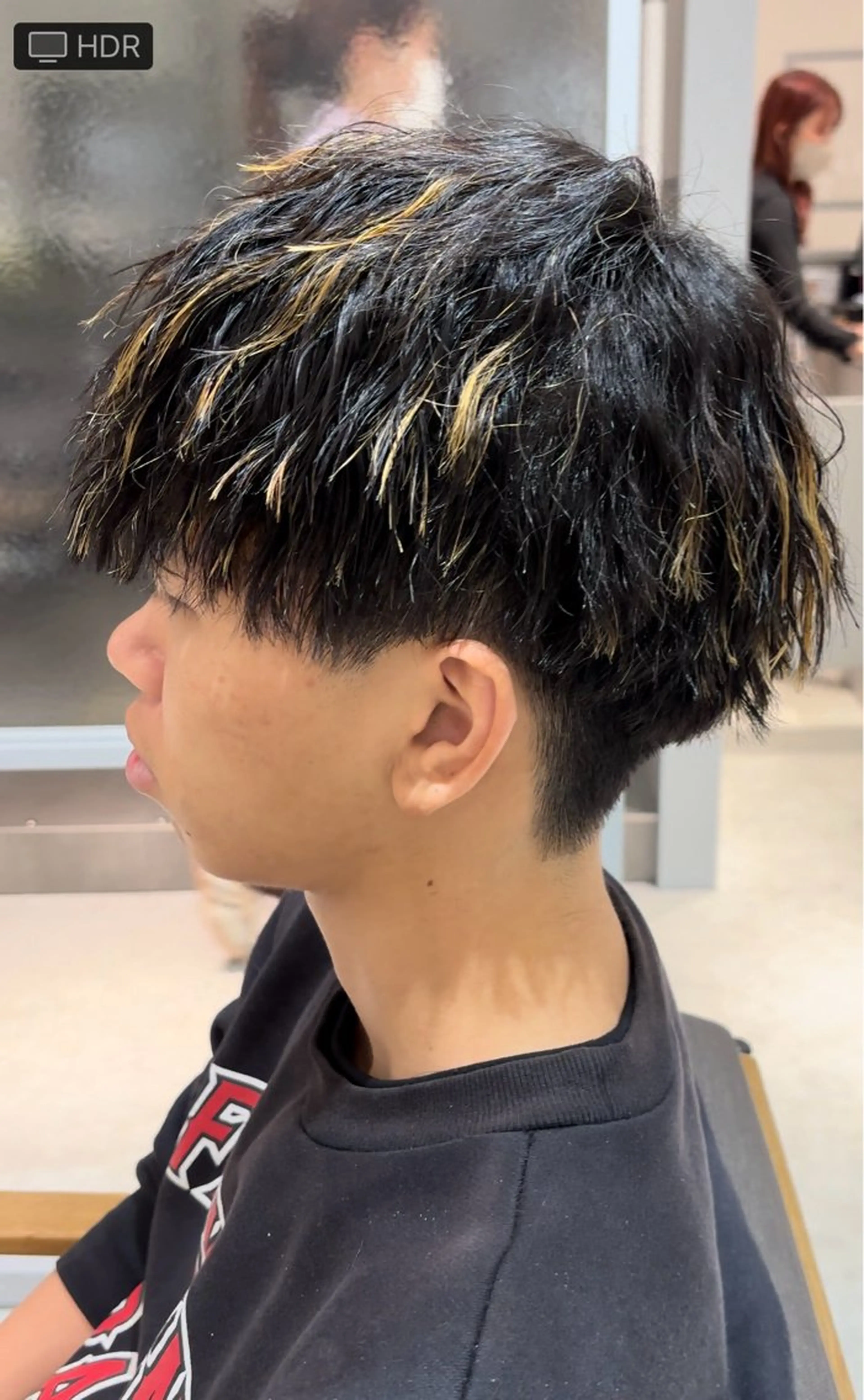 ショート パーマ メンズ カルマパーマ韓国ヘア shiryuのヘアスタイル