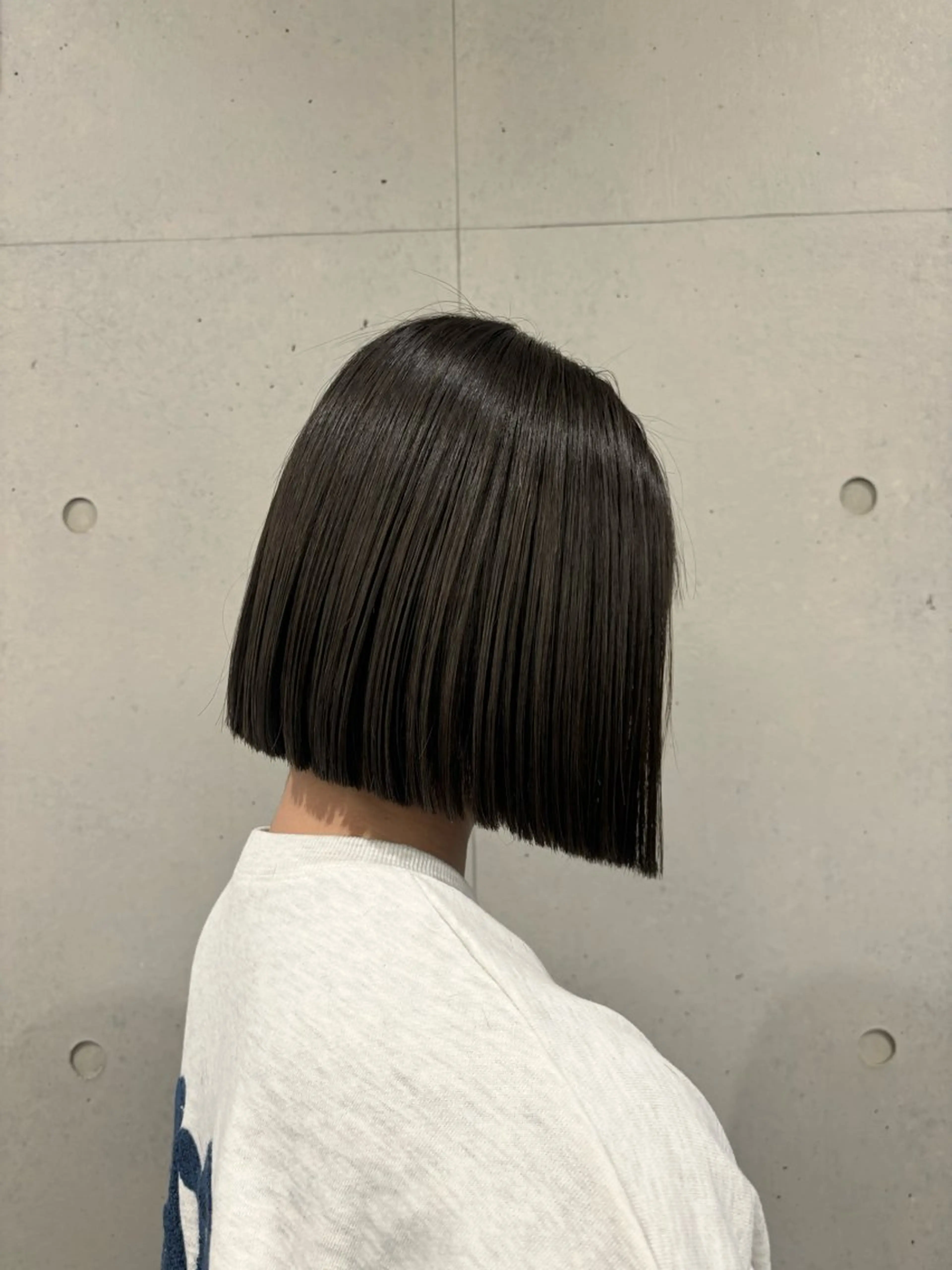 ショート ボブ カット 縮毛矯正 カット/暖色カラー/ rikako🌻のヘアスタイル