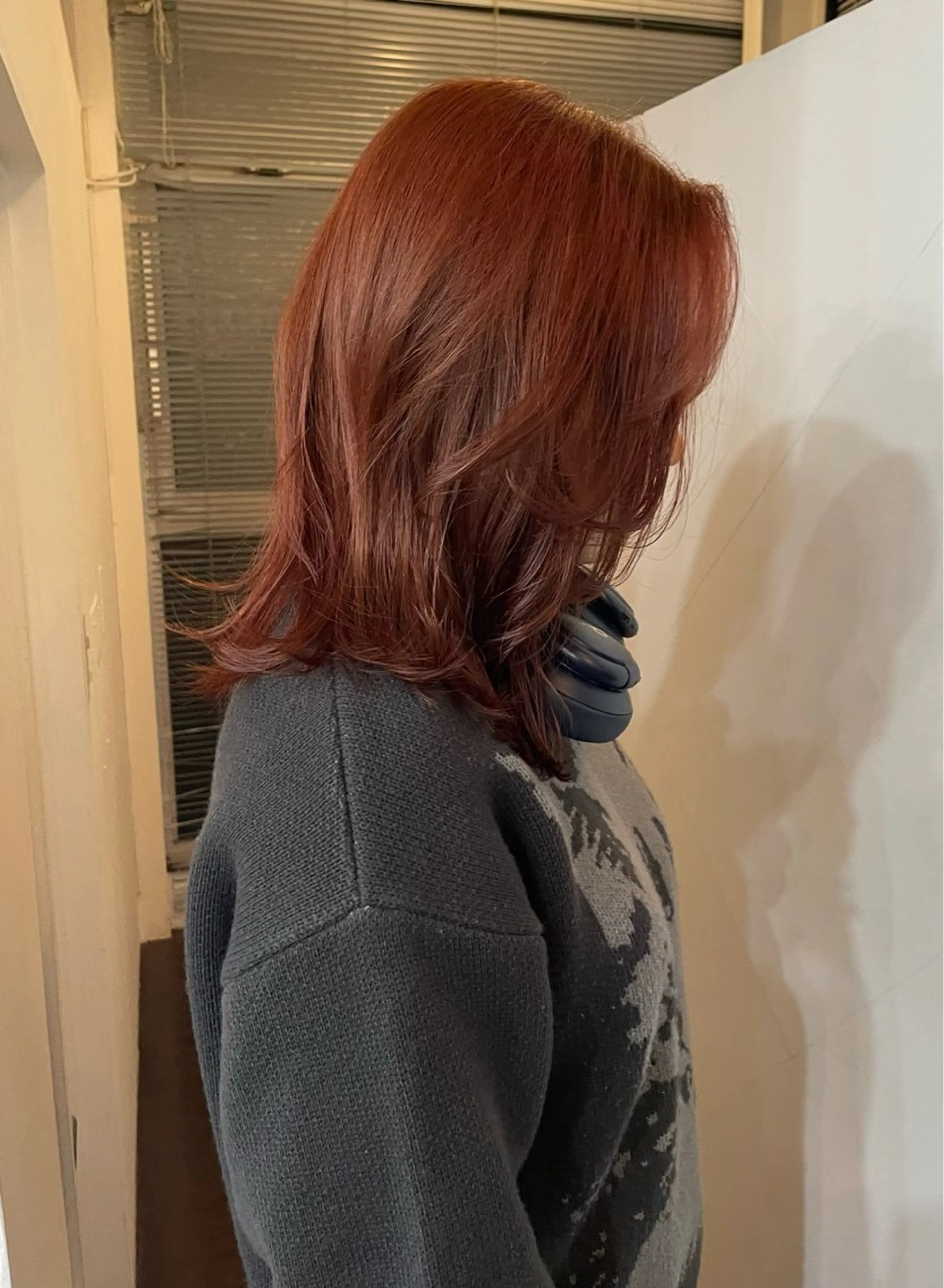 ミディアム カラー ヘアカラー トリートメント chiharu ボブ/レイヤーのヘアスタイル